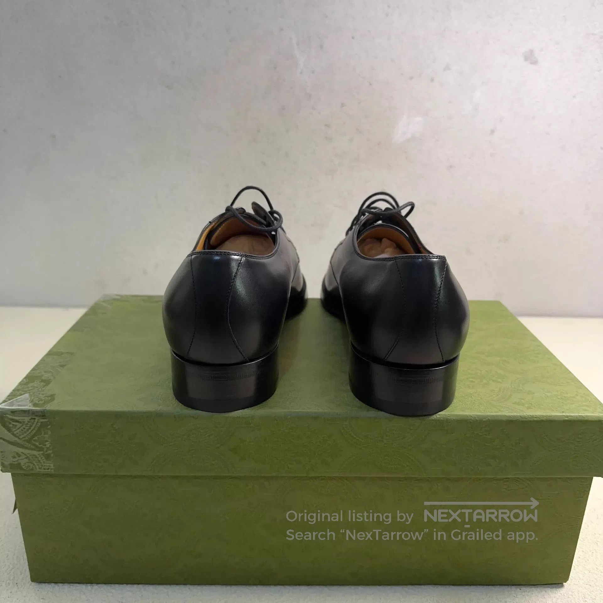 Gucci Black Leather Lace. Size US 9 / EU 42 - 3 Thumbnail