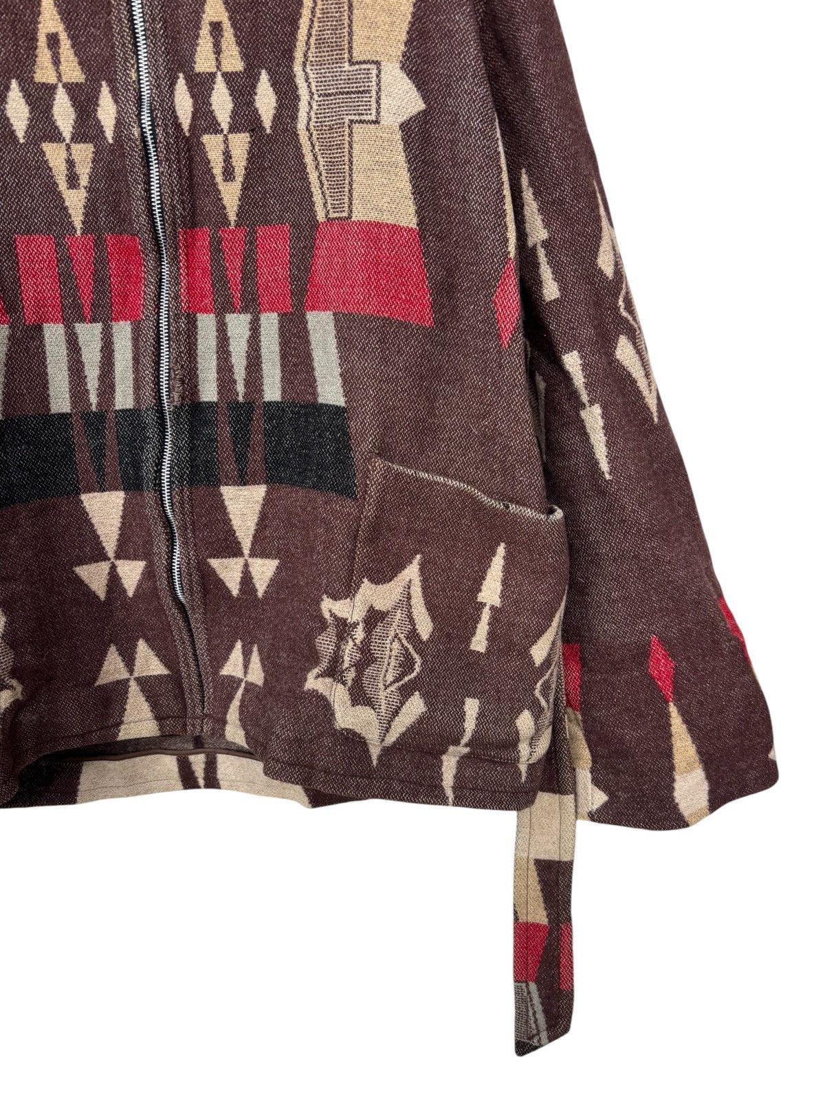 Ralph Lauren Vintage Ralph Lauren Aztec Wool Hooded Jacket Size US L / EU 52-54 / 3 - 9 Thumbnail