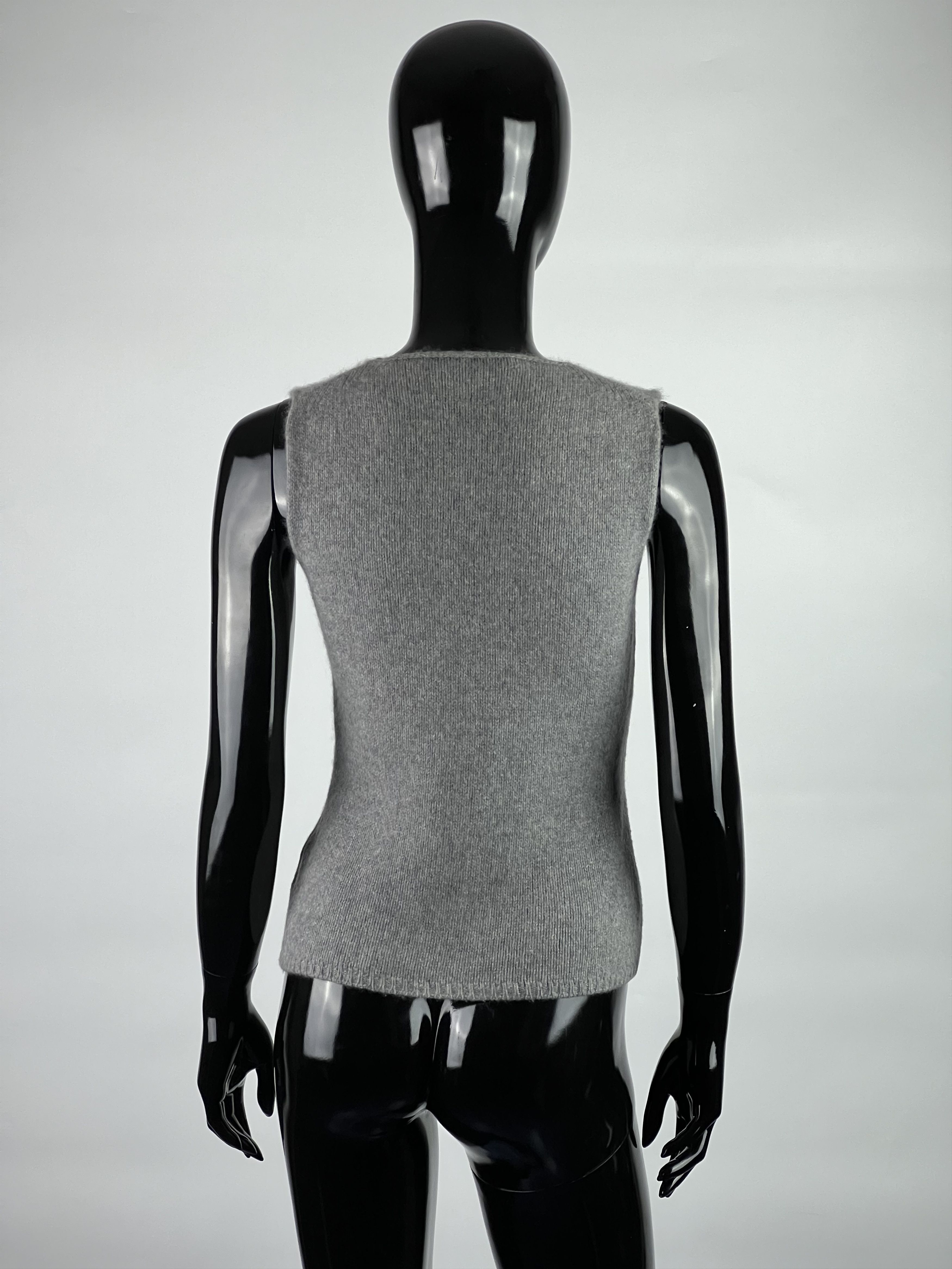 Other Tessitore Gray 100% Cashmere Top Size IT44 Size M / US 6-8 / IT 42-44 - 3 Thumbnail