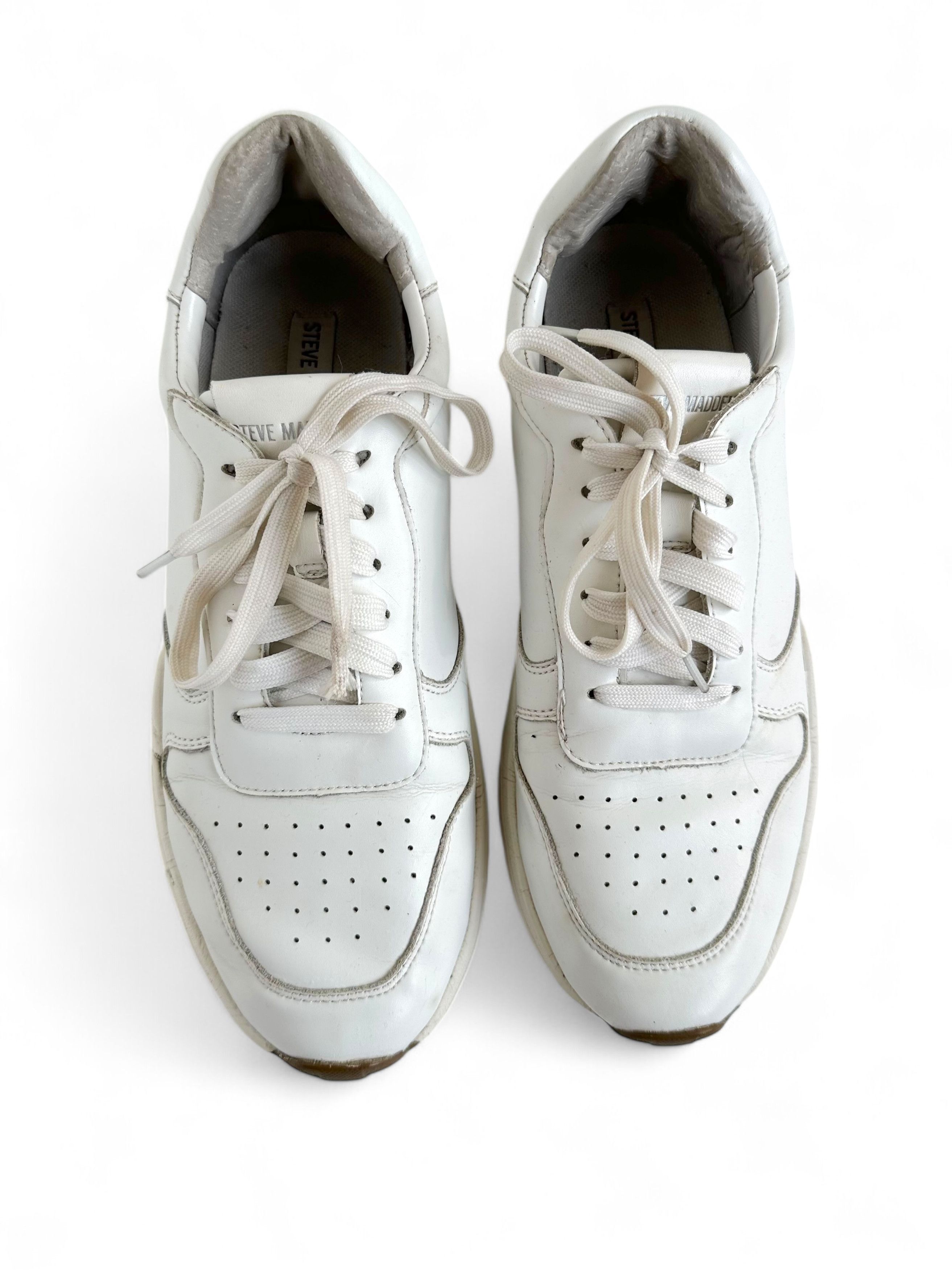 Steve Madden Steve Madden Leather Low Top Sneakers Size US 11 / EU 44 - 5 Thumbnail