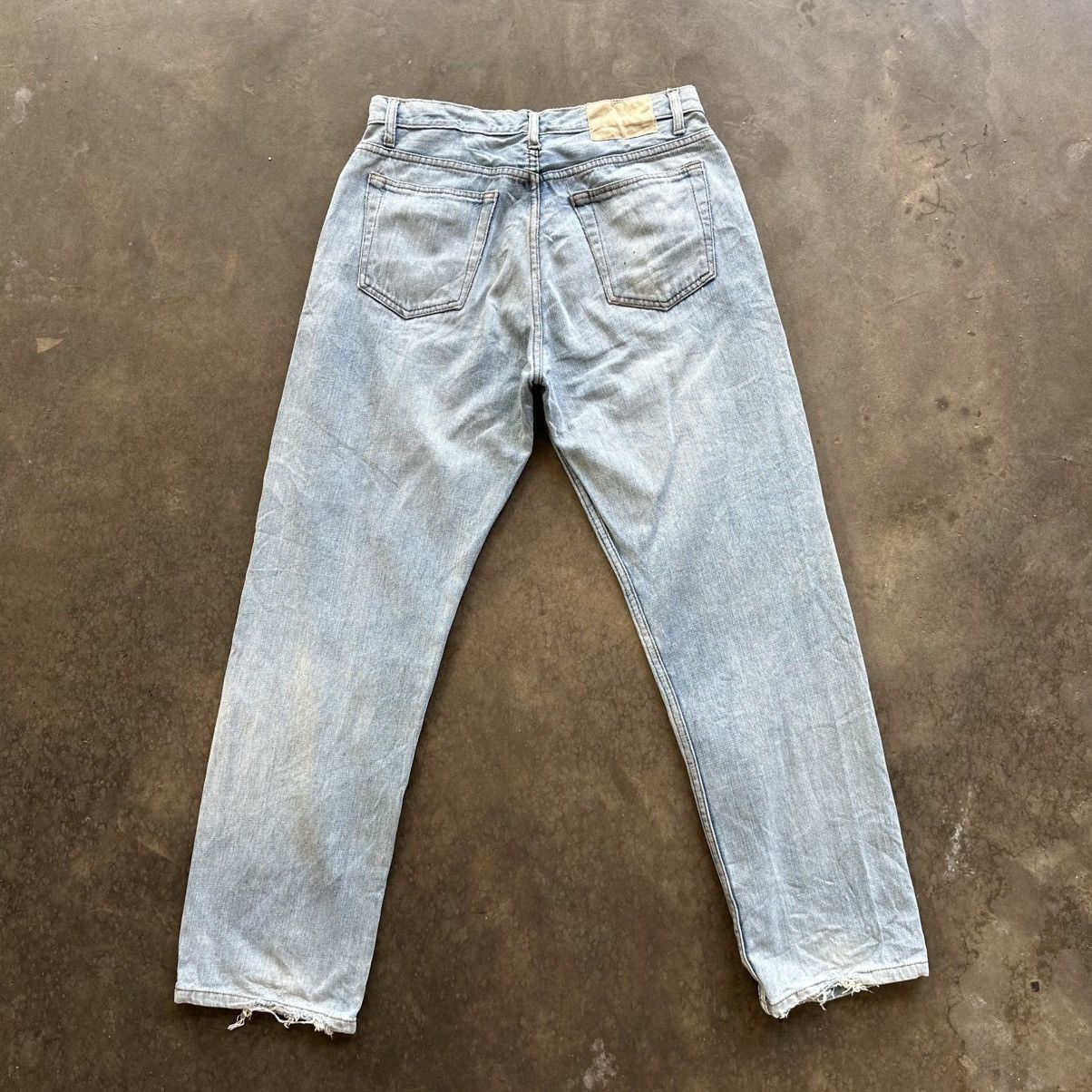 Japanese Brand Vintage Japanese Faded Jean Distressed Denim Pant W30 Size US 30 / EU 46 - 8 Thumbnail