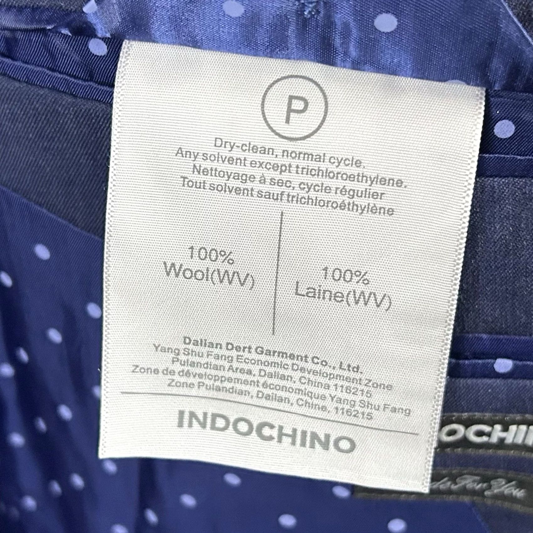 Doublet Indochino Sport Coat Blue 42R 100% Wool Two Button Double Vented Lined Mens Size US XS / EU 42 / 0 - 4 Thumbnail