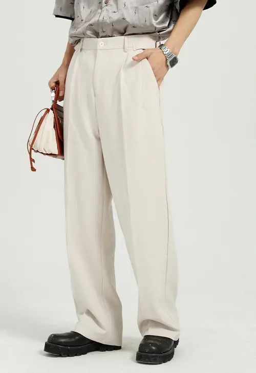 Other Casual loose straight trend solid color trousers Size US 32 / EU 48 - 1 Thumbnail