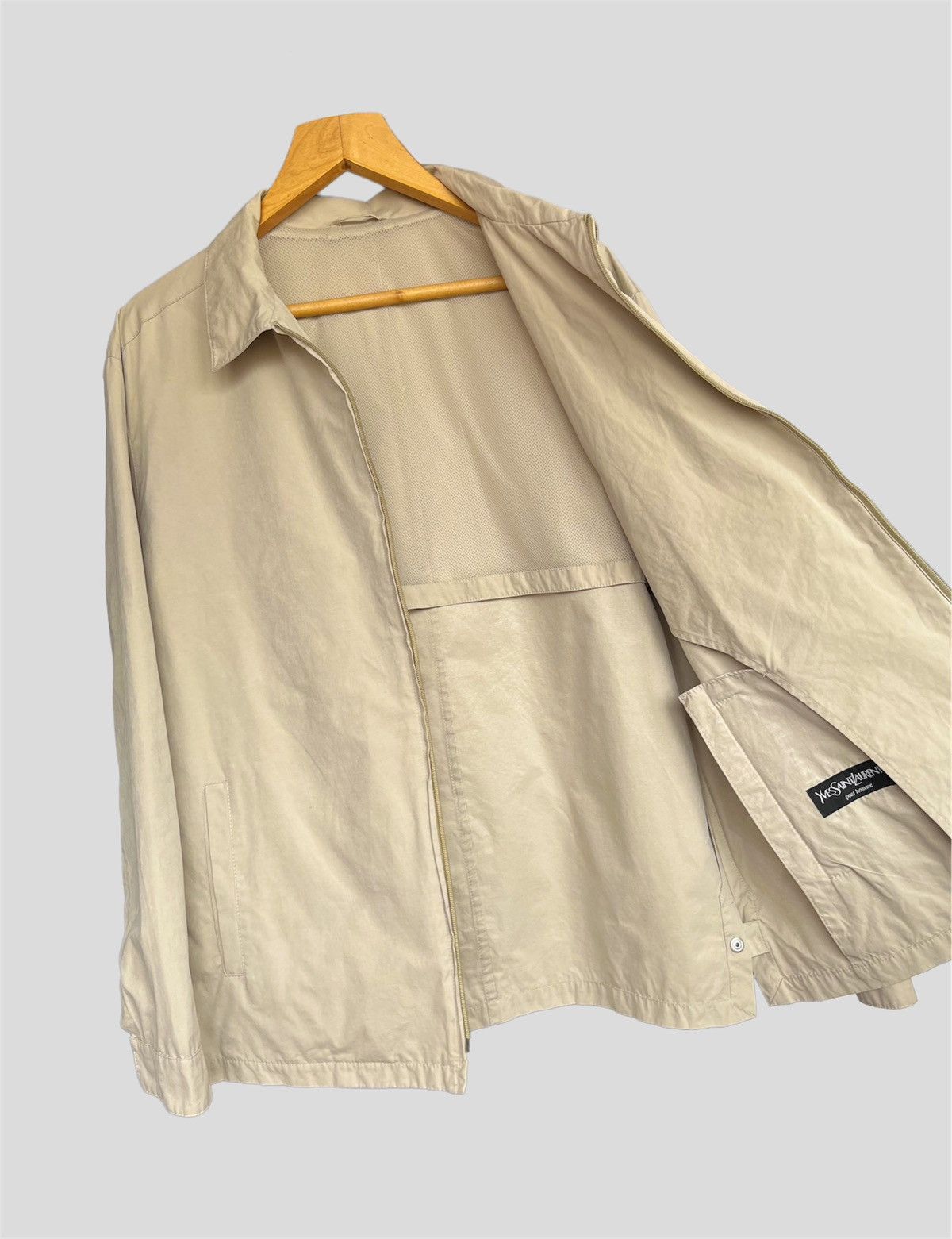 Yves Saint Laurent Yves Saint Laurent Beige Jacket Size US M / EU 48-50 / 2 - 1 Thumbnail