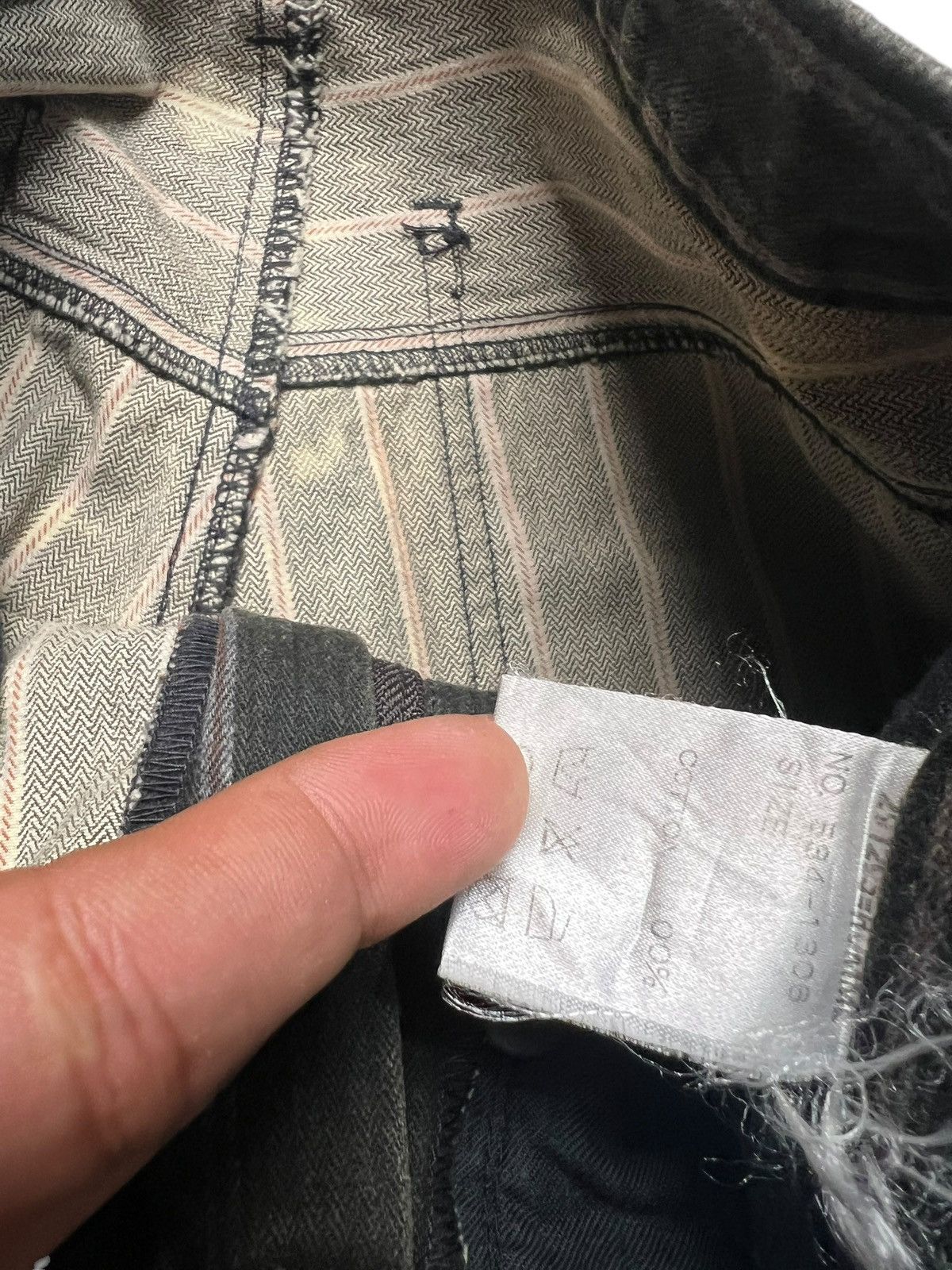 If Six Was Nine × Japanese Brand × Le Grande Bleu (L.G.B.) Vintage 291295 Homme flared black faded Cargo pants Size US 27 - 8 Thumbnail
