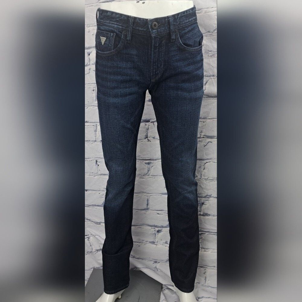 Guess Guess Los Angeles Men's Robertson Slim Tapered Jeans Dark B Size US 30 / EU 46 - 2 Thumbnail
