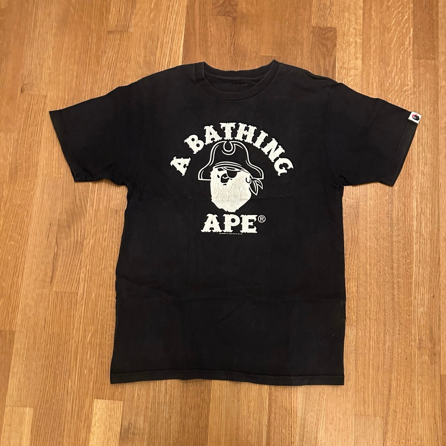 Bape Bape Pirate College Logo Tee Black Size US L / EU 52-54 / 3 - 1 Thumbnail