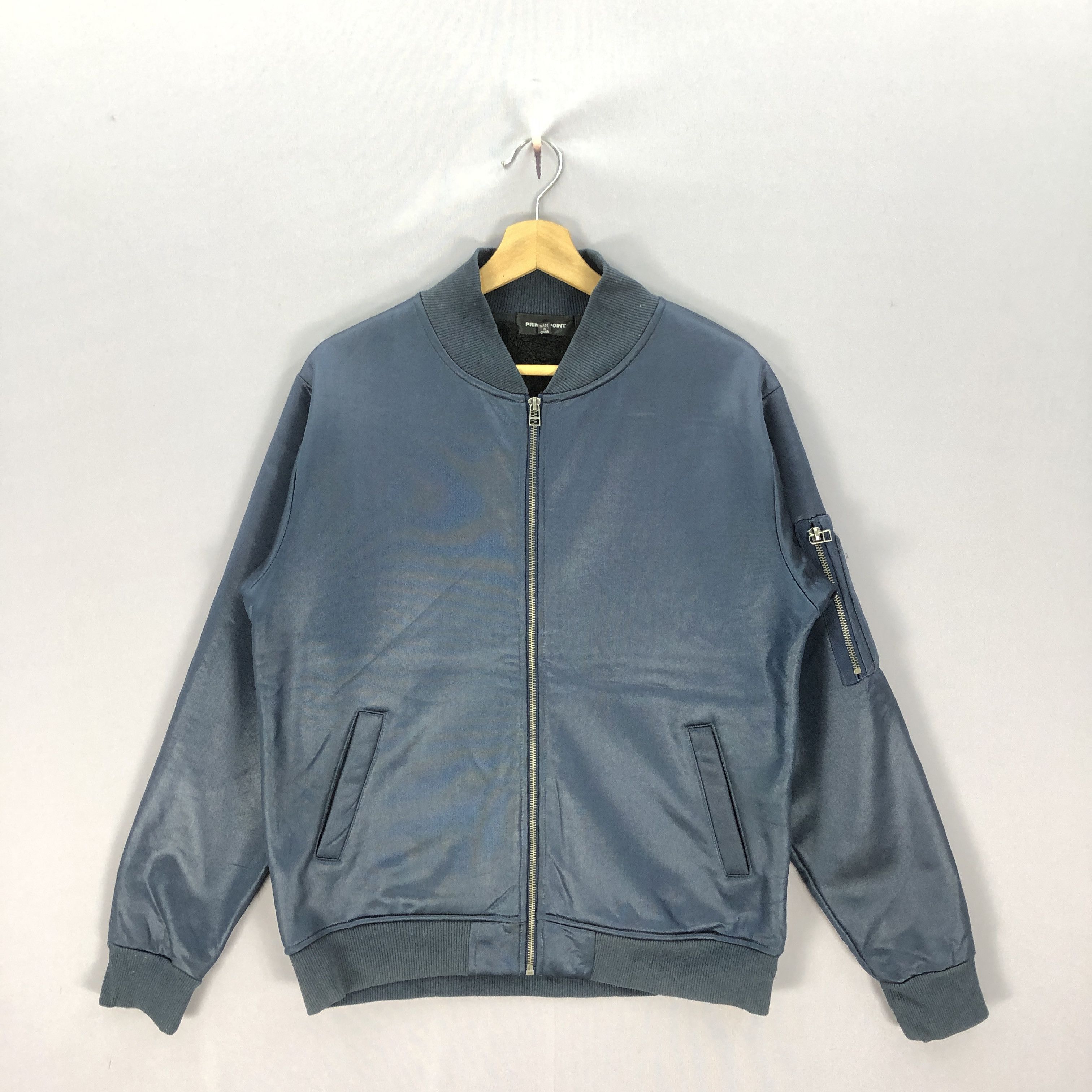 Japanese Brand Vintage Japanese Zip-up Flight Jacket Sherpa Fleece Lining Size US M / EU 48-50 / 2 - 1 Thumbnail