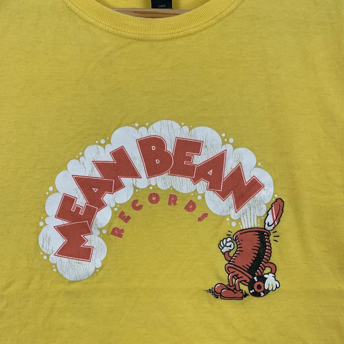 Vintage MEAN BEAN RECORDS Power Pop Punk Band Short Sleeve Tshirt Size US S / EU 44-46 / 1 - 3 Thumbnail