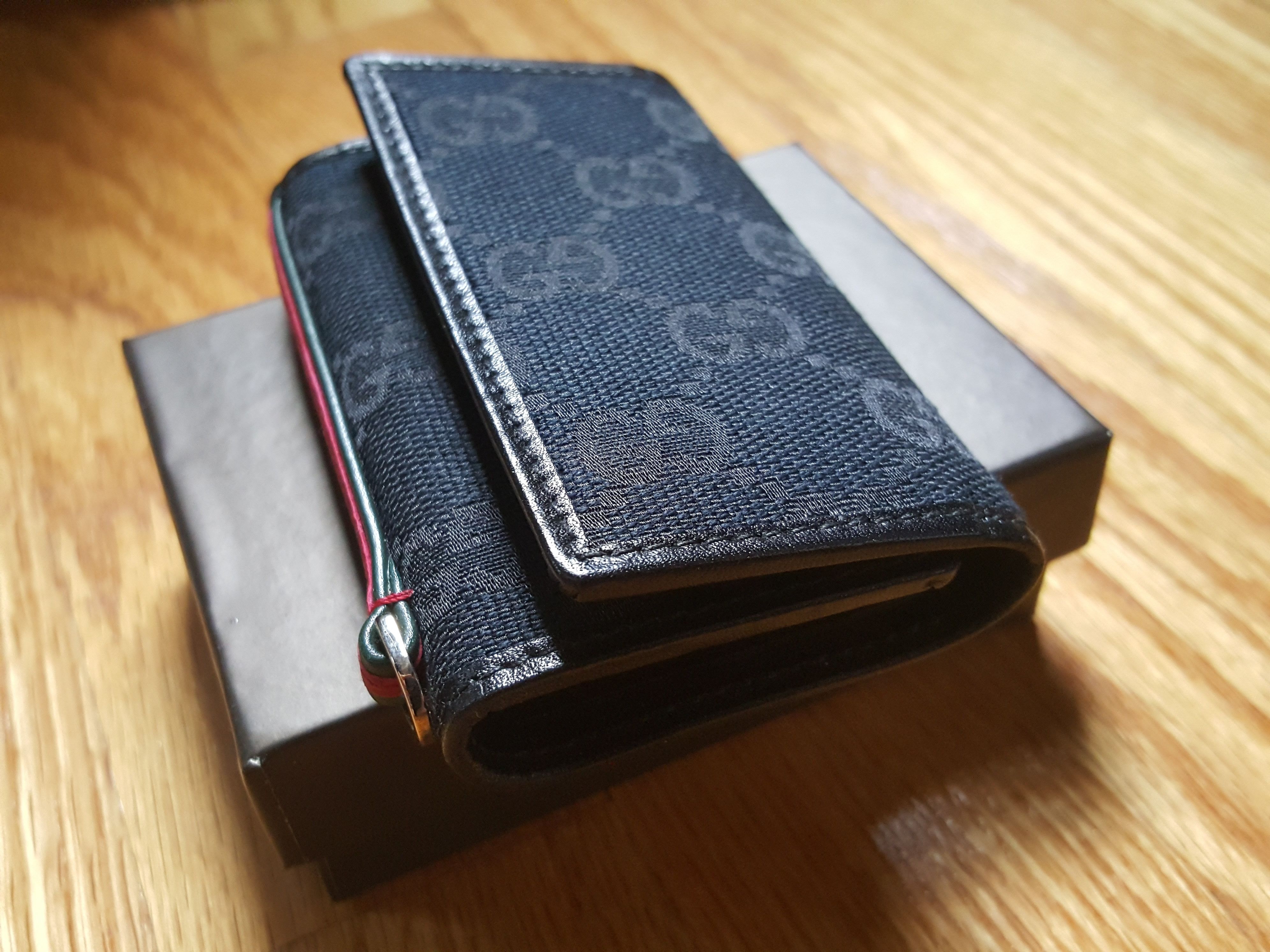 Gucci Gucci Leather Canvas Key Case Size ONE SIZE - 1 Thumbnail