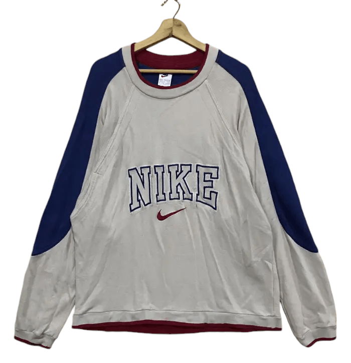Nike Vintage 90's Nike Oversized Sweatshirts Size US L / EU 52-54 / 3 - 1 Thumbnail