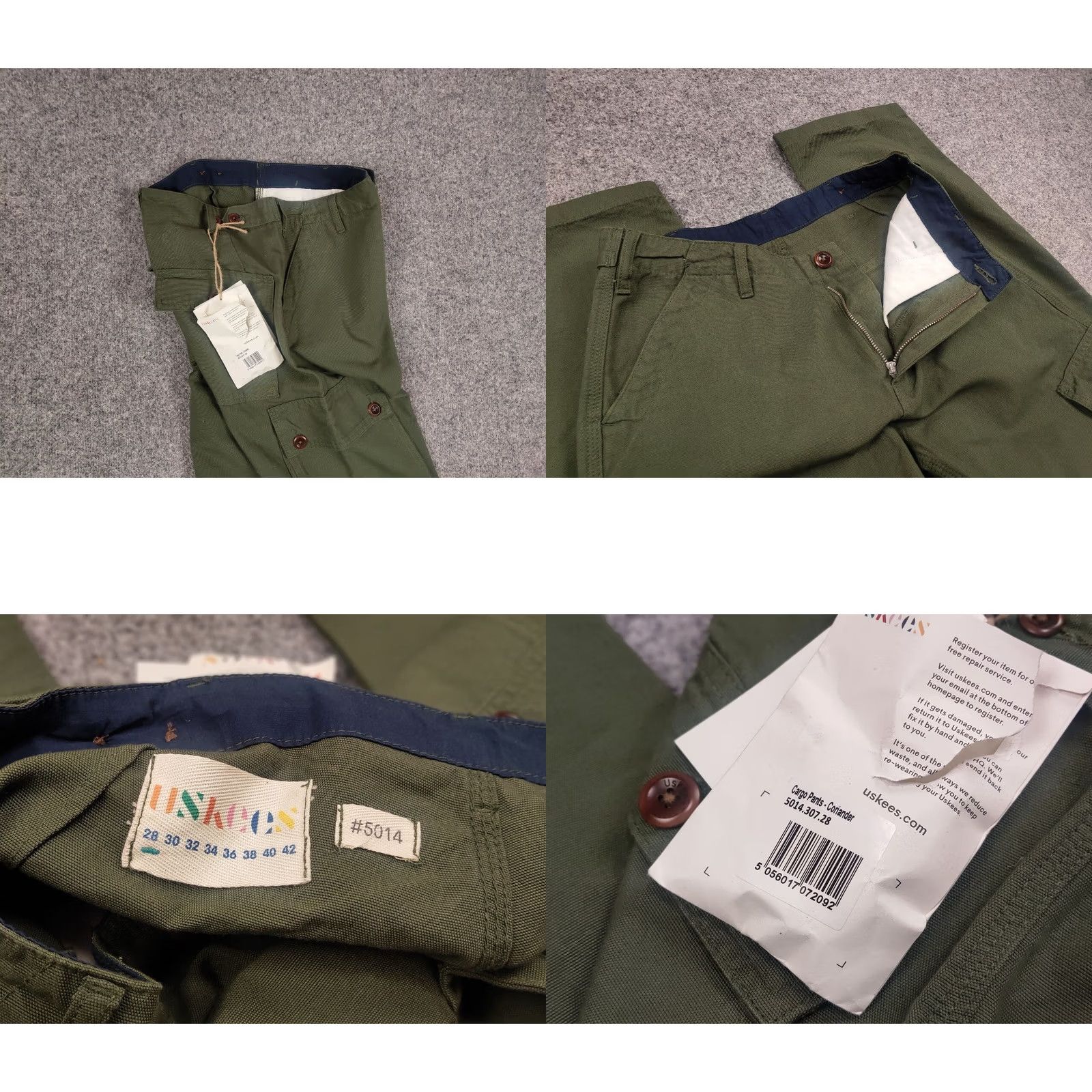 Vintage Uskees 5014 cargo Pants Mens Regular 29 Green Cotton Canvas 5-Pocket Cargo You can find a large number of goods at low prices in our stock. Size US 28 / EU 44 - 9 Thumbnail