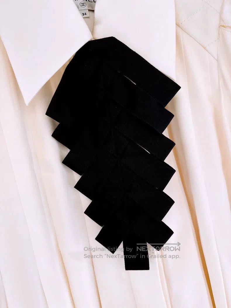 Chanel Chanel Forest series satin silk shirt Size XXS / US 00 / IT 34 - 5 Thumbnail
