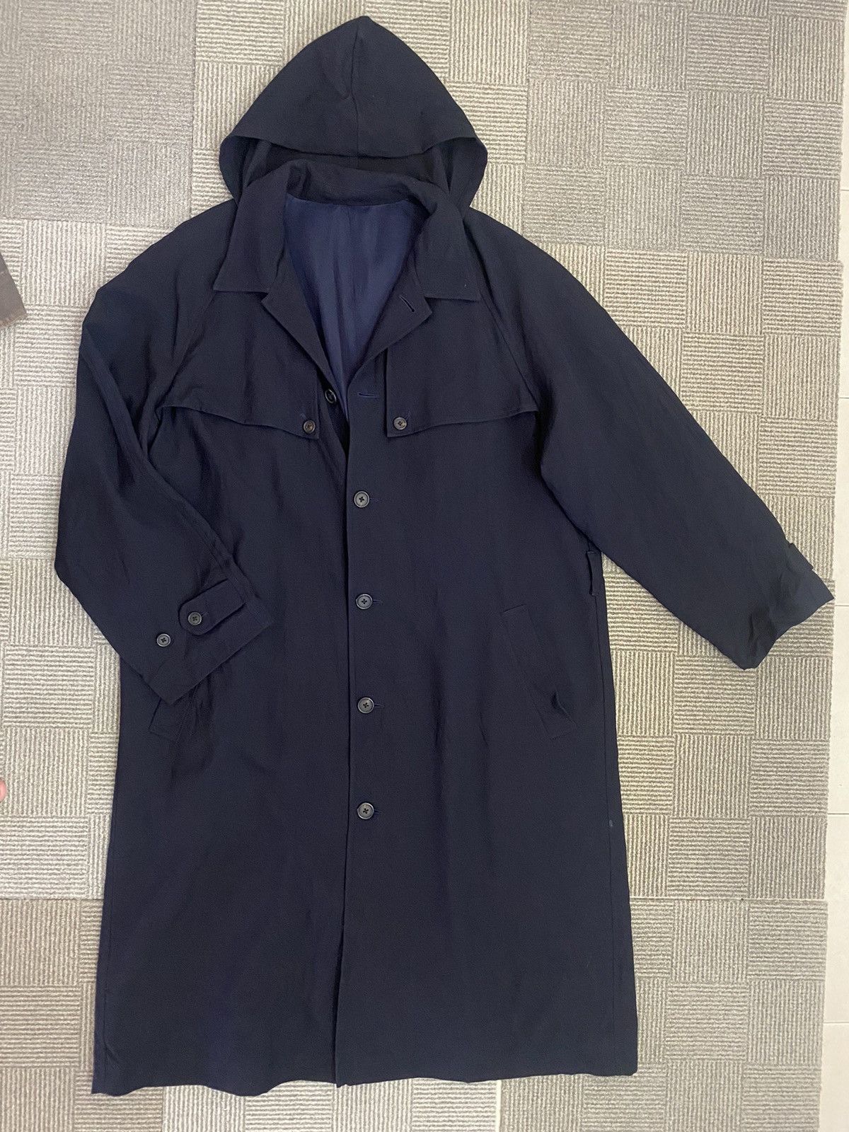 Yohji Yamamoto VINTAGE Y’S FOR MEN YOHJI YAMAMOTO WOOL HOODED JACKET Size US L / EU 52-54 / 3 - 5 Thumbnail