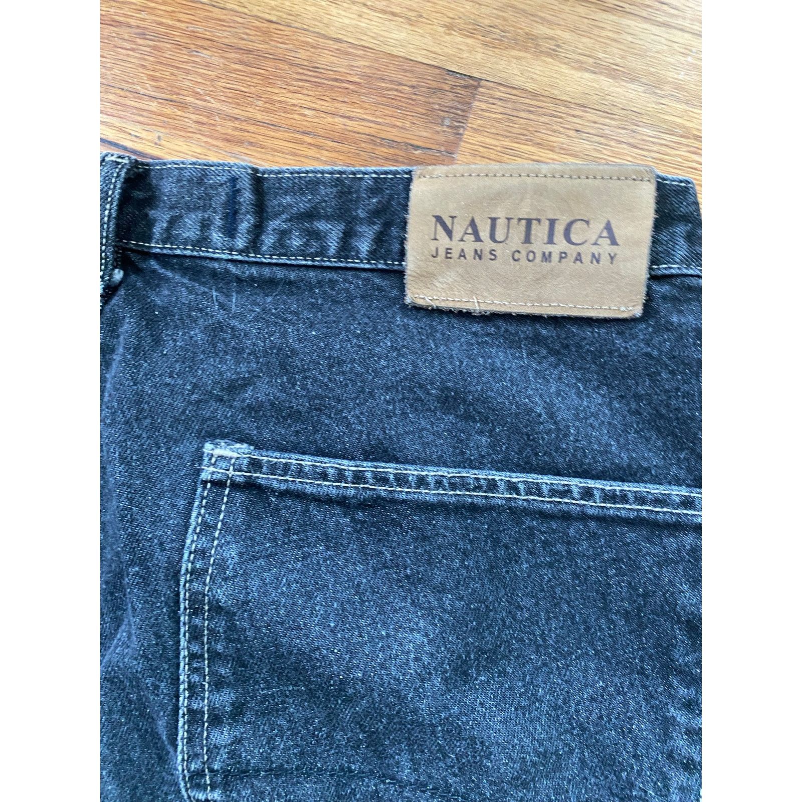 Nautica Nautica Jeans 36x31 Baggy Skater Wide Loose Blk Carpenter Size US 36 / EU 52 - 7 Thumbnail