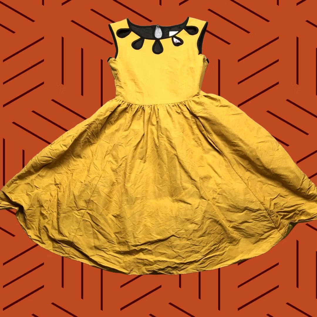 Vintage kate spade new york Silk Dress Womens 0 Yellow A-Line Dress Sleeveless Casual Vintage No Size XS / US 0-2 / IT 36-38 - 1 Thumbnail
