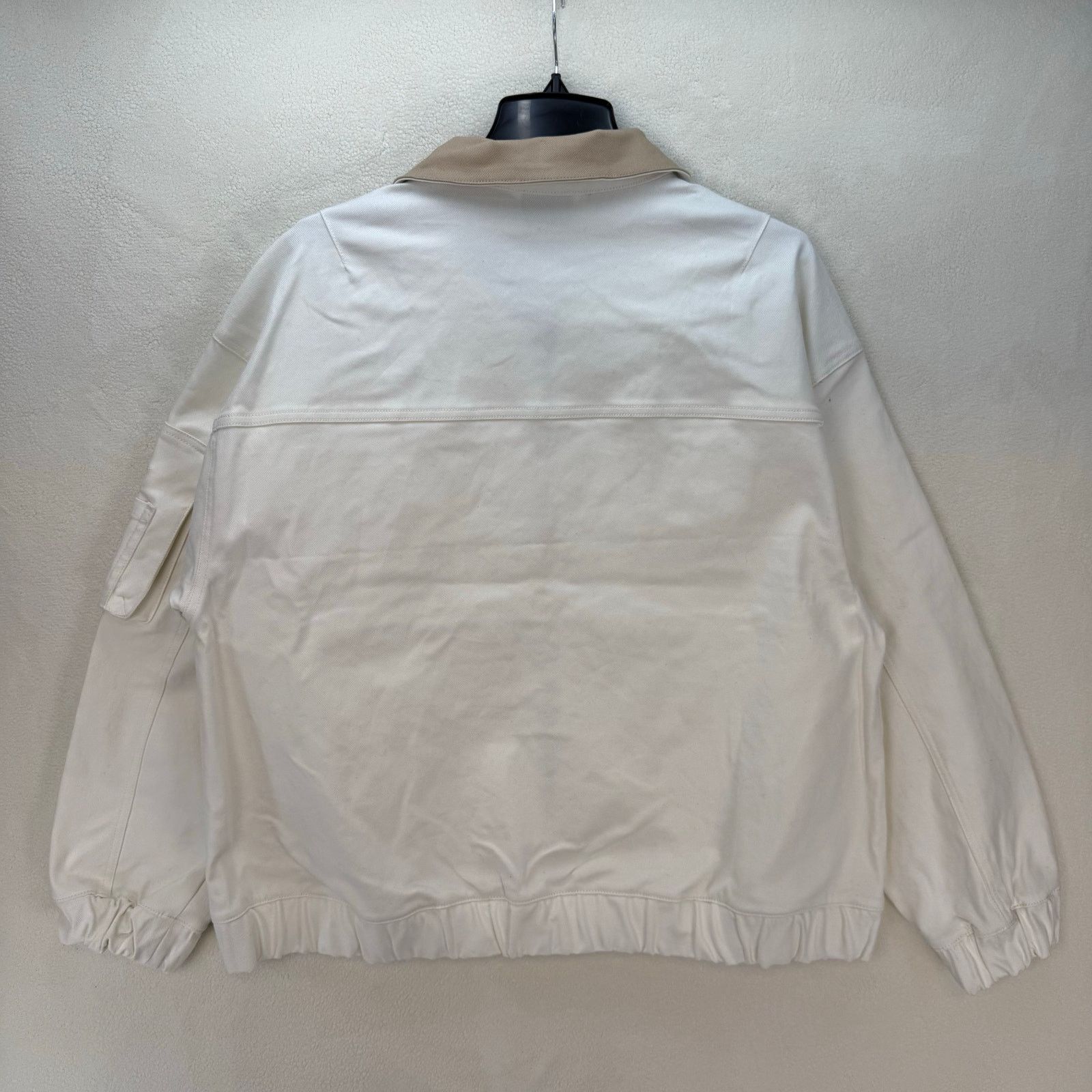 Jordan Brand AIR JORDAN WOMEN'S MEDIUM RENEGADE CANVAS JACKET SAIL FN5674 Size M / US 6-8 / IT 42-44 - 4 Thumbnail