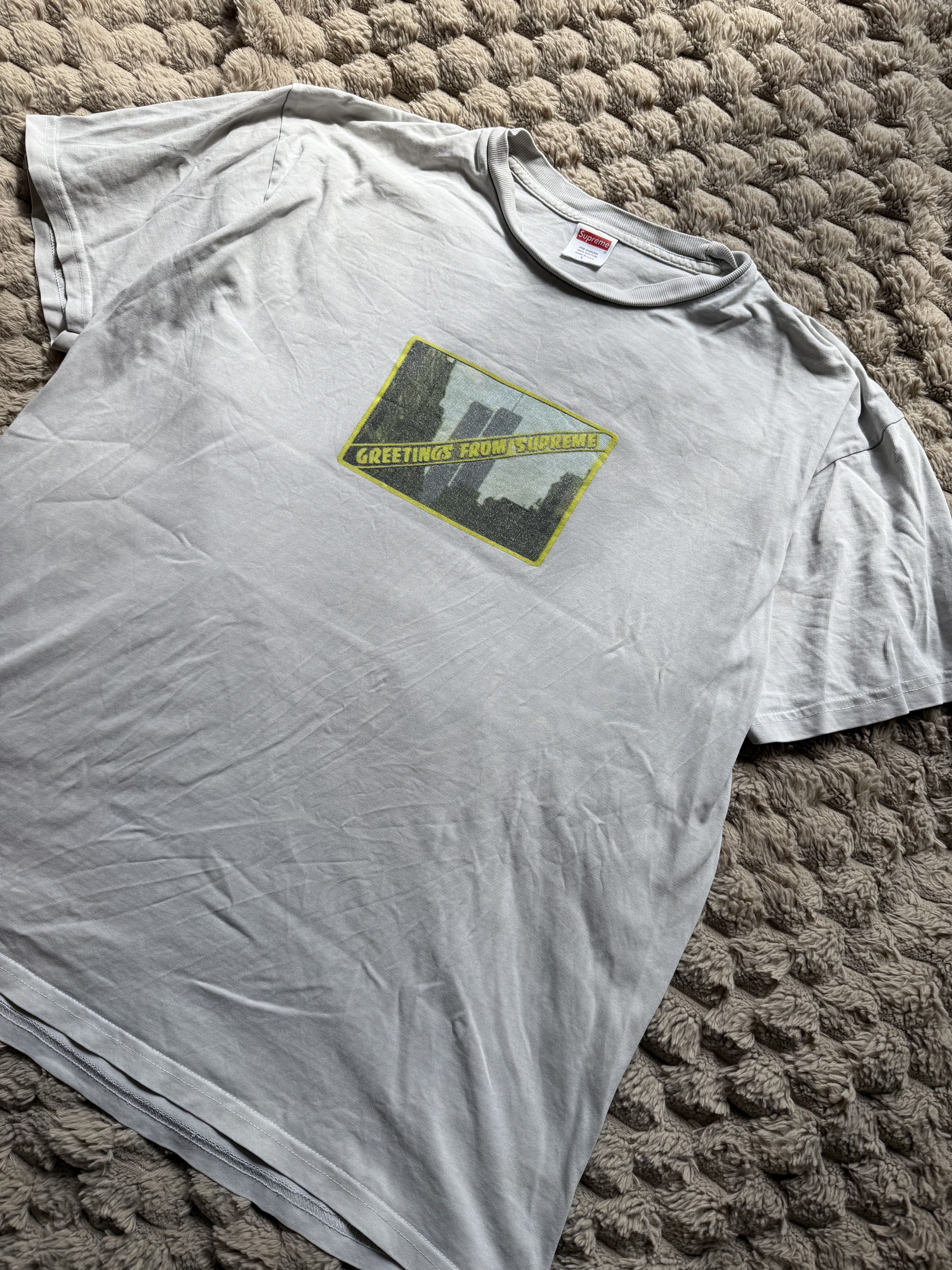 Supreme Supreme SS19 Greetings From NYC Tee Grey Vintage L Size US L / EU 52-54 / 3 - 2 Thumbnail