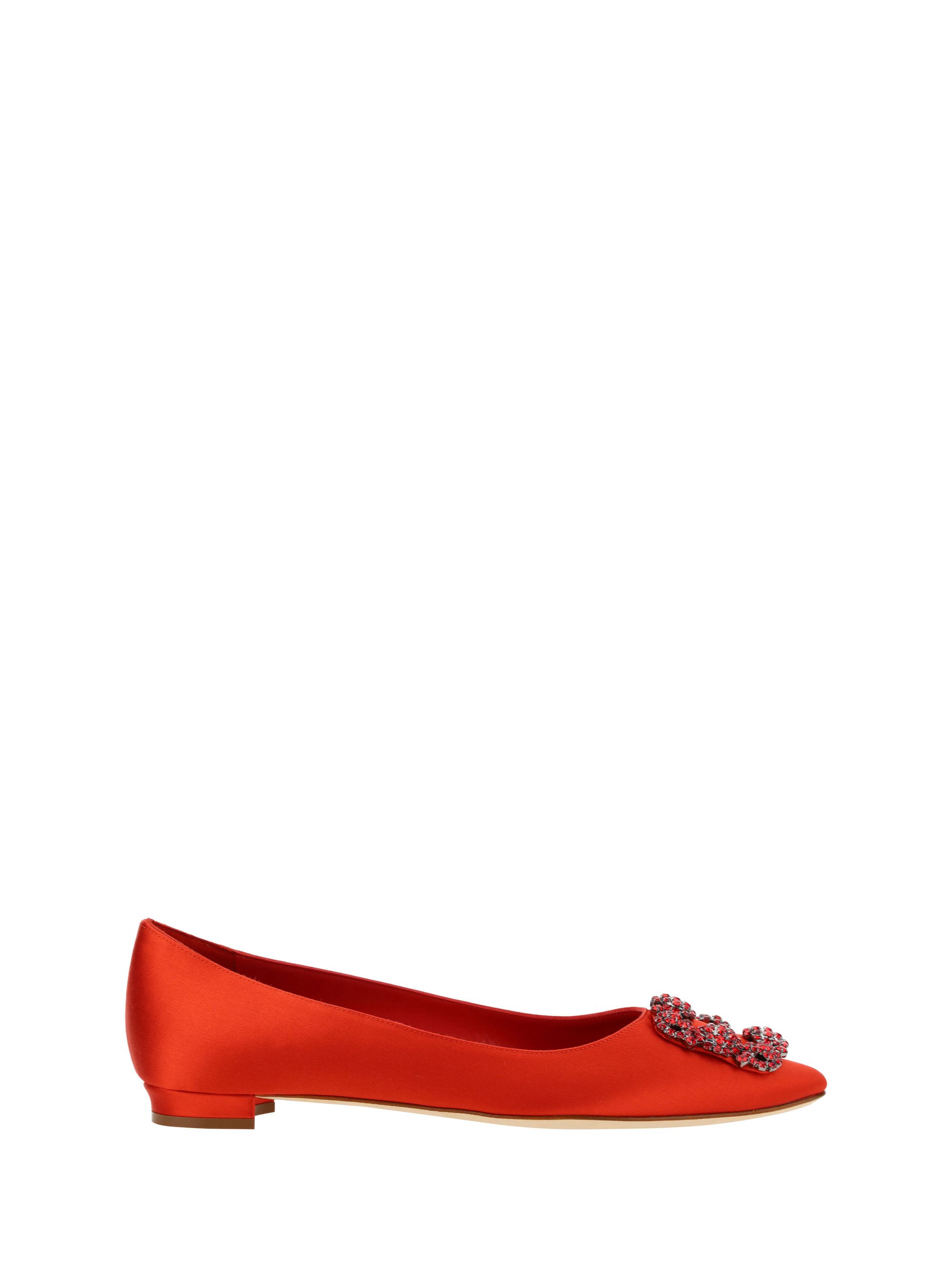 image of Manolo Blahnik Hangisi Ballerinas Shoes, Women's (Size 6)