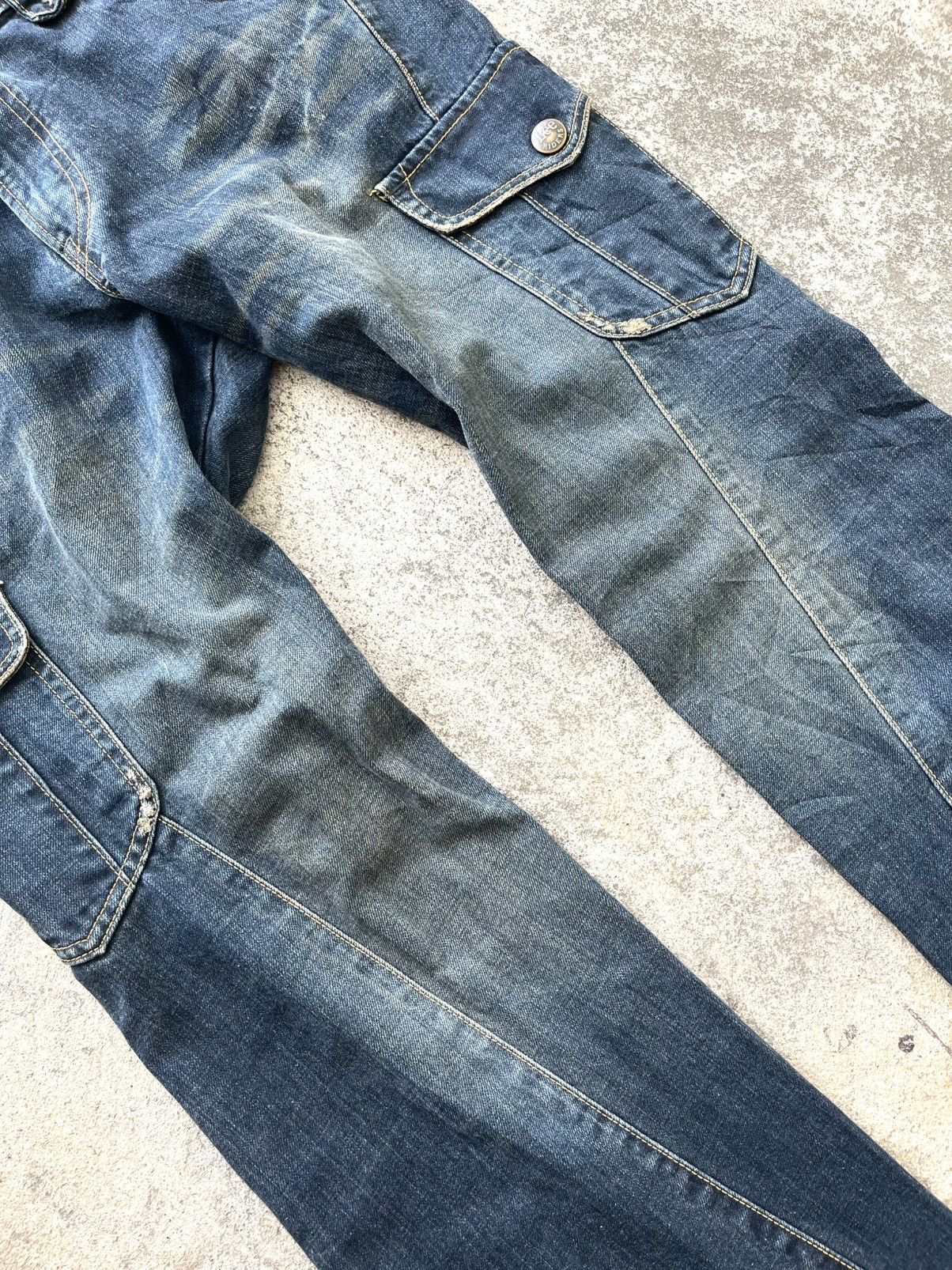 If Six Was Nine × Lee 🔥RARE DISTRESSED FLARE JEANS IF SIX WAS NINE STYLE / LEE Size US 36 / EU 52 - 7 Thumbnail