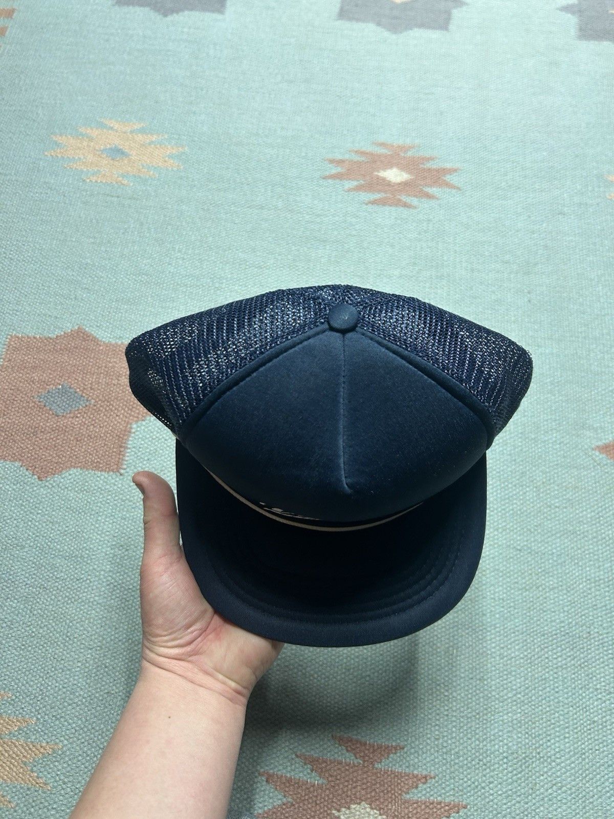 Vintage Vintage trucker hat Valley Petreoleum oil Michigan navy blue Size ONE SIZE - 3 Thumbnail