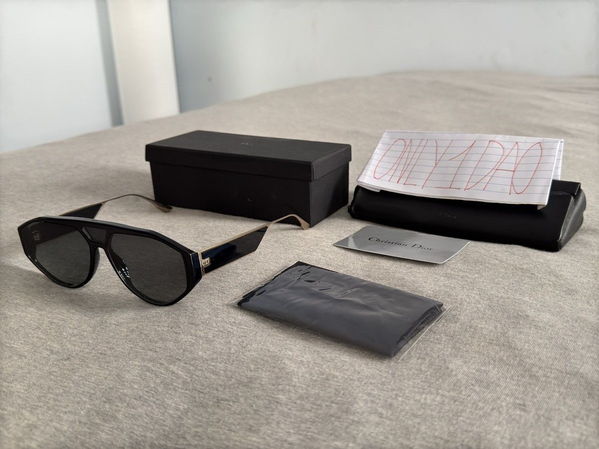 Dior Clan 8071I UNISEX Black Aviator Sunglasses 61-14-150