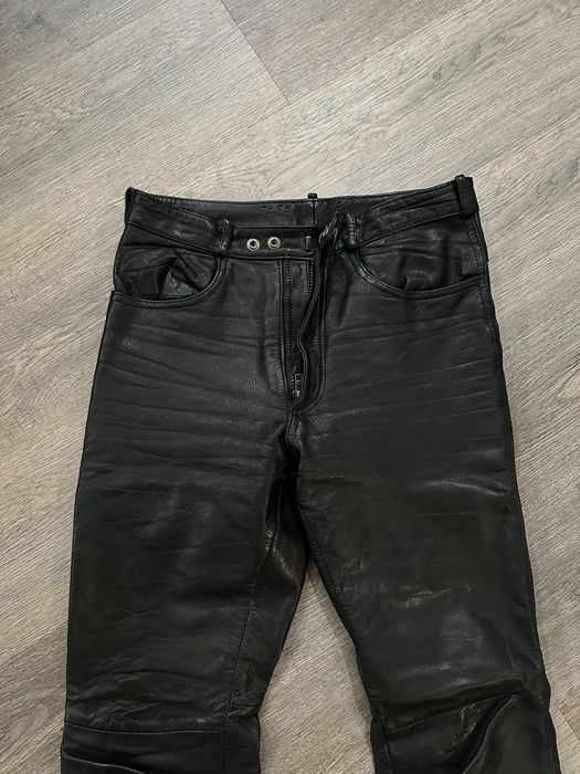 Biker Denim Black Genuine Leather Jeans CH Style Rare Streetwear Mint ...