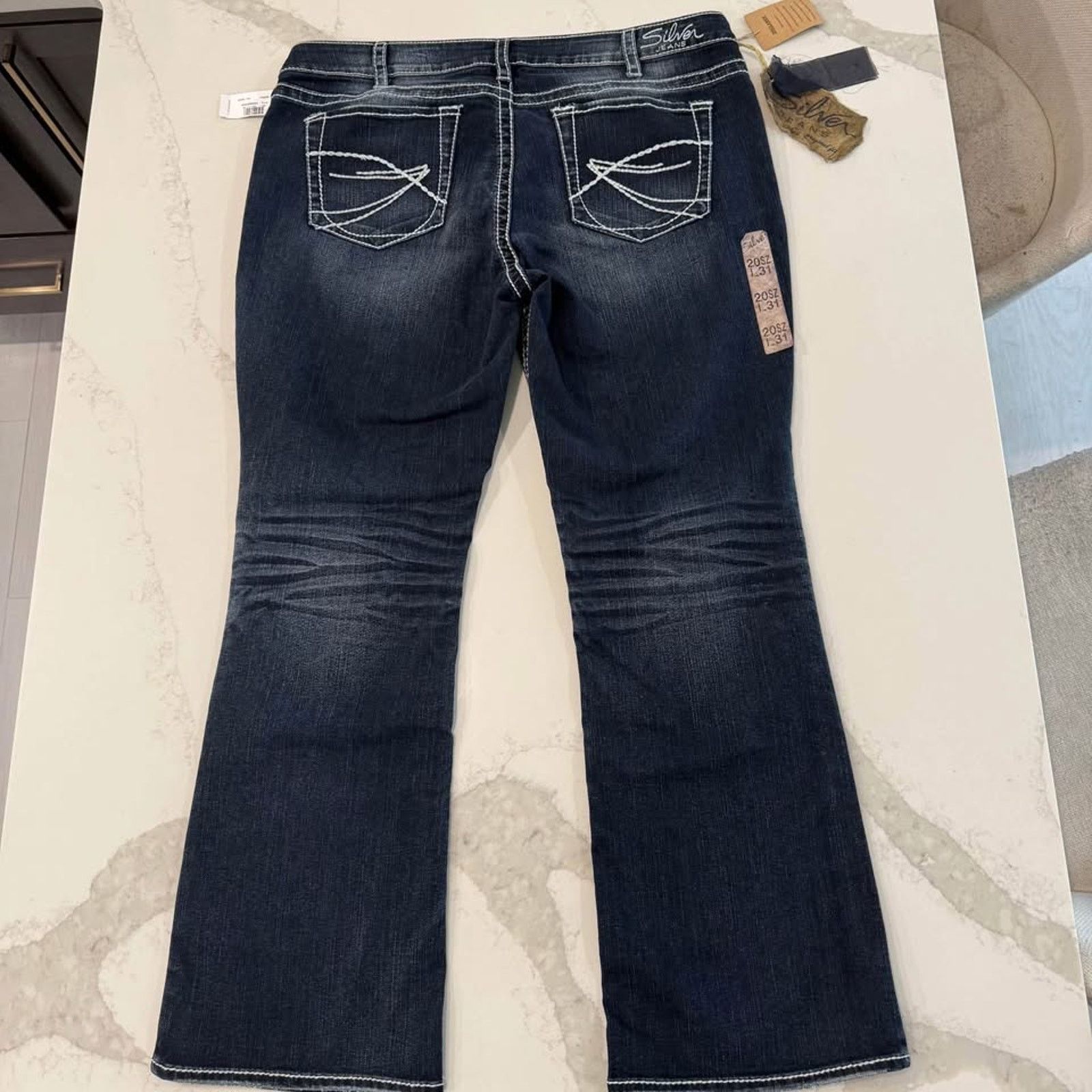 Silver Jeans Co. Silver Jeans NWT Aiko Bootcut Denim Women's W20xL31 Blue Size 42" / US 20 - 6 Thumbnail