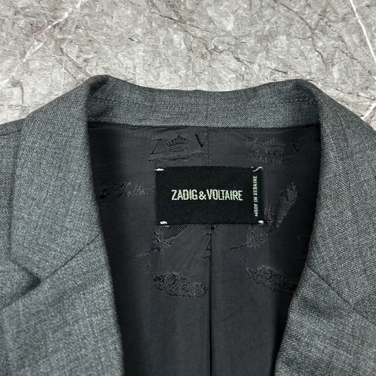 Zadig & Voltaire Zadig & Voltair Degrade Skull Rinestone Blazer Size S / US 4 / IT 40 - 3 Thumbnail