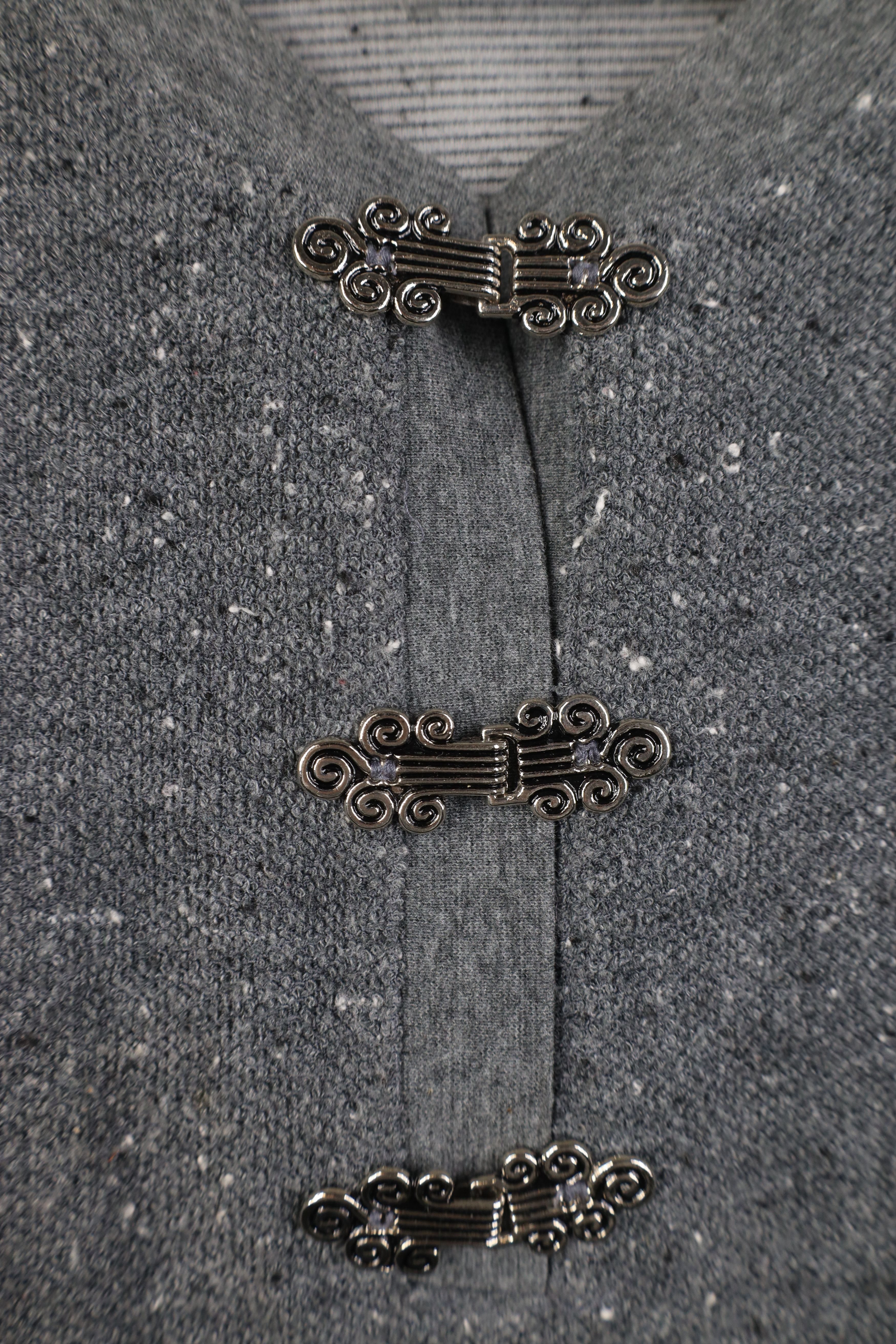 Vintage Vintage 90s Streetwear Thermal Knit Clasp Henley Sweater Size L / US 10 / IT 46 - 4 Thumbnail