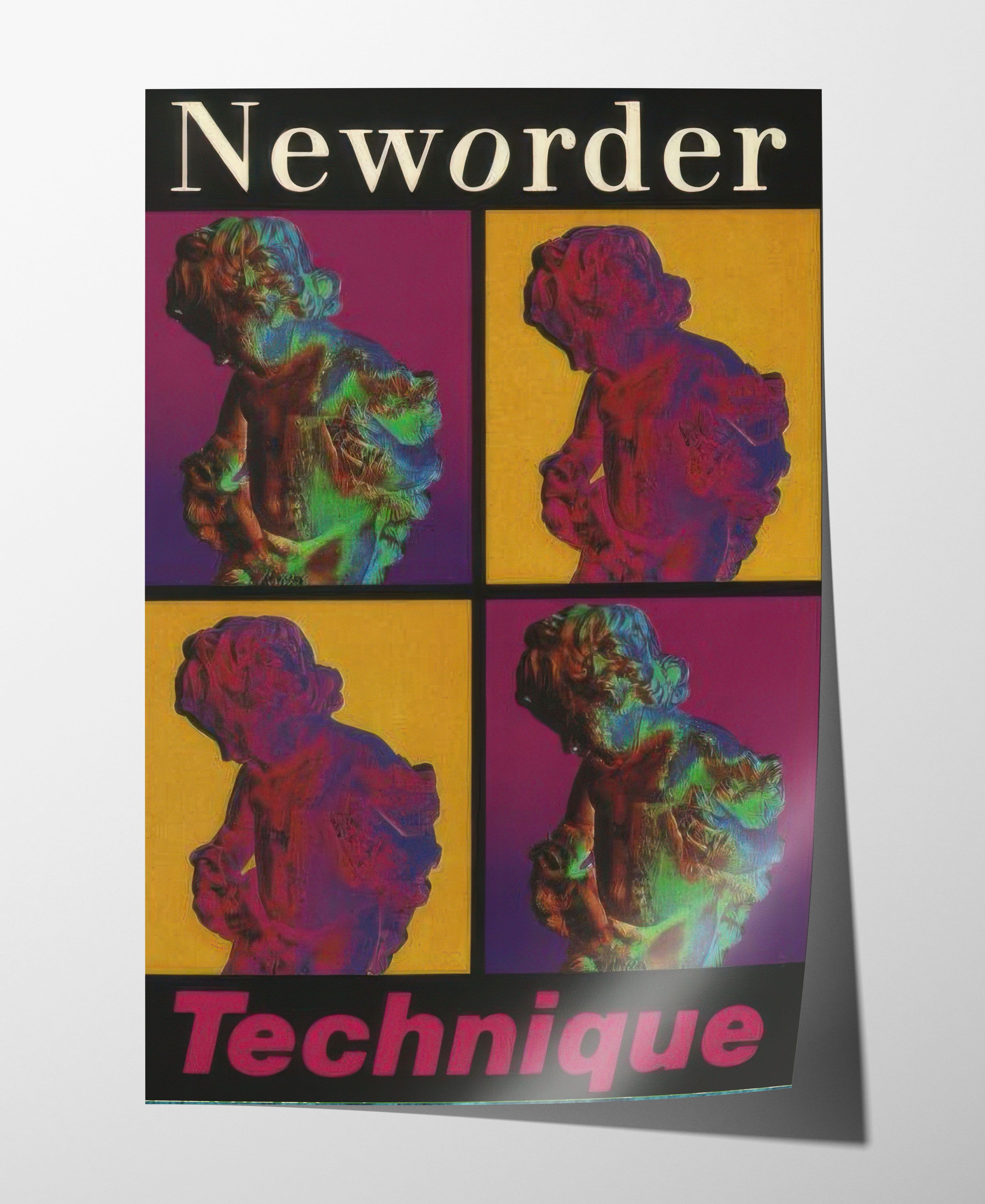 Band Tees New Order Poster Print Tee Gift Vintage Music Band Merch Size ONE SIZE - 3 Thumbnail