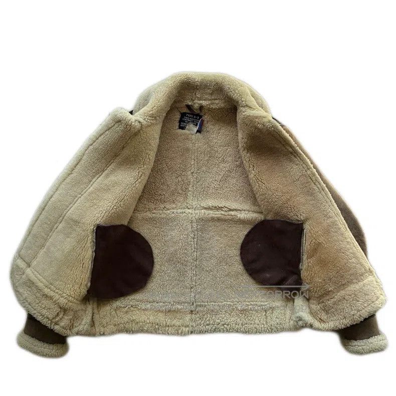 Schott Schott B3 fur integrated sheepskin coat Size US L / EU 52-54 / 3 - 3 Thumbnail