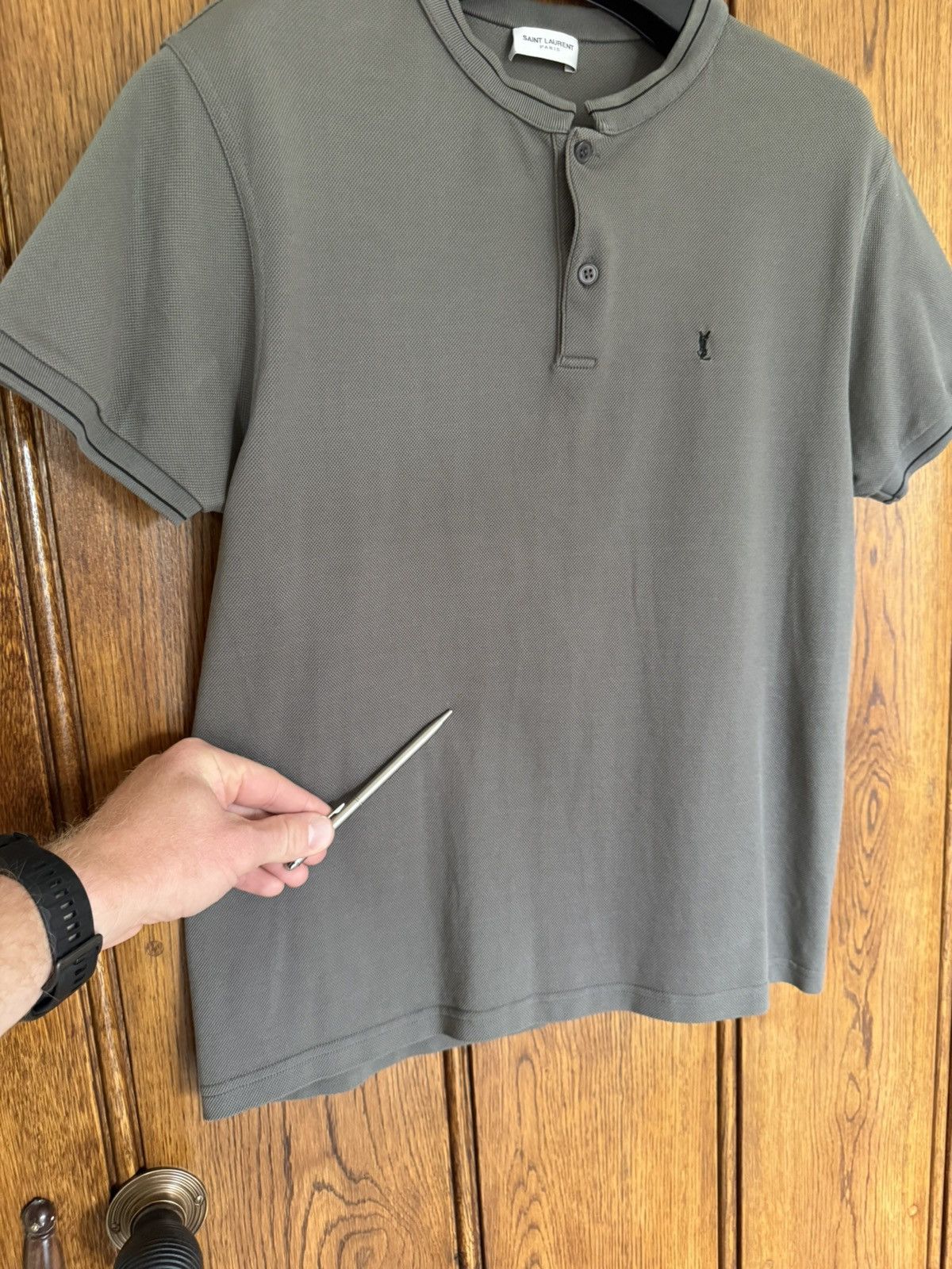 Saint Laurent Paris SS13 Saint Laurent ysl logo Cassandre polo t shirt Hedi Size US S / EU 44-46 / 1 - 16 Thumbnail