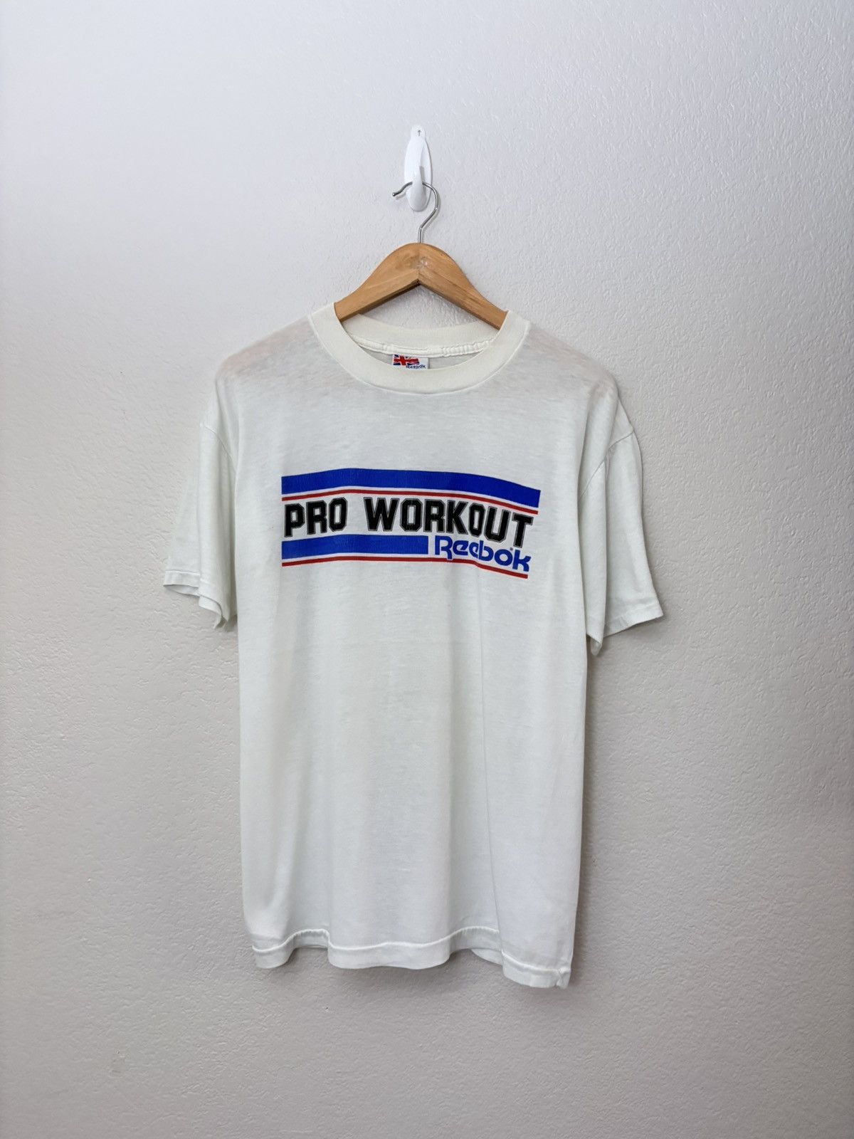Vintage 80’s Reebok Pro Workout Vintage 50/50 Tee Size US XL / EU 56 / 4 - 1 Thumbnail