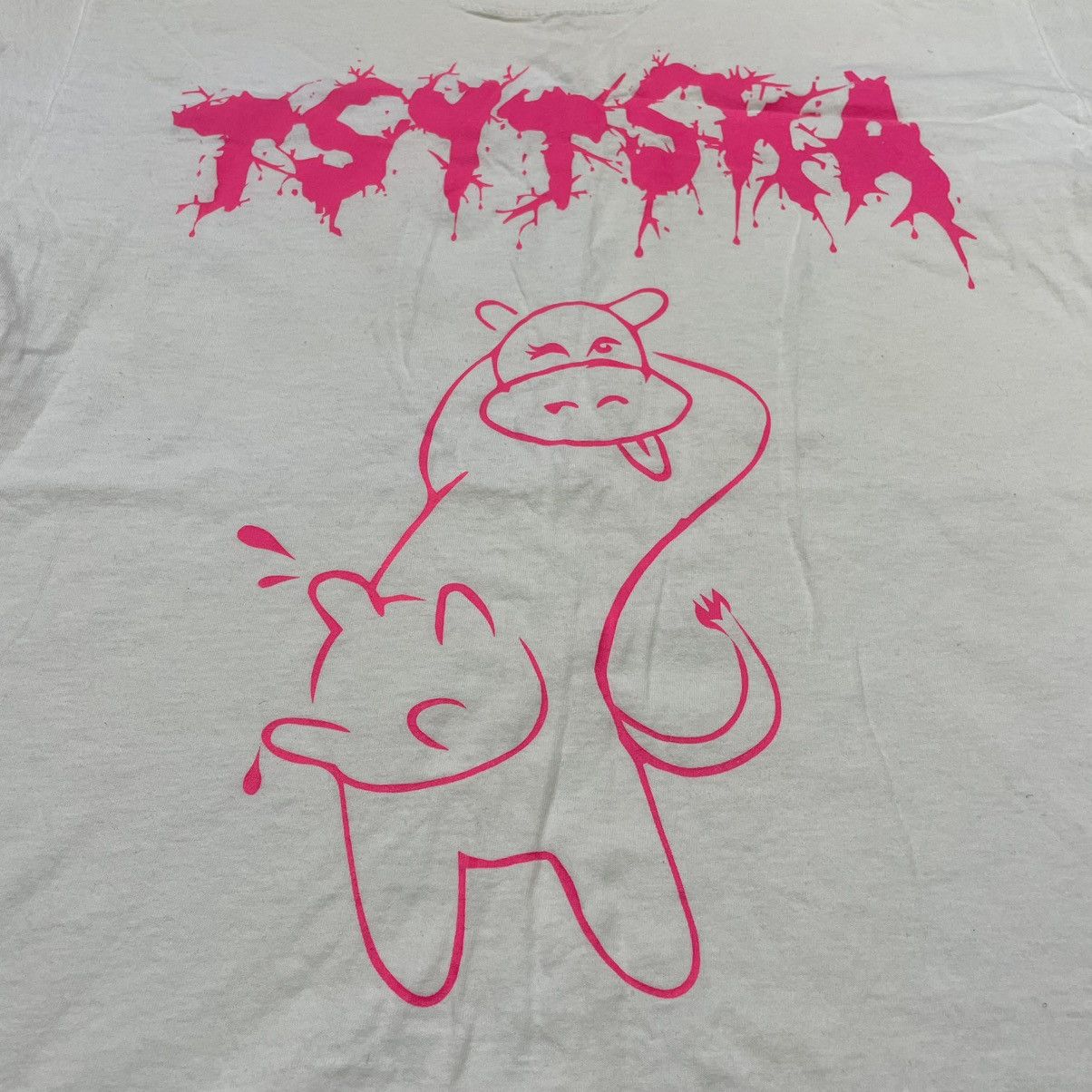 Band Tees vintage y2k Toyssta Devil rock goth vamp horror face opium Size US M / EU 48-50 / 2 - 4 Thumbnail