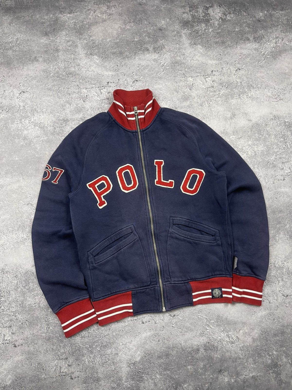 Polo Ralph Lauren Vintage Polo Ralph Lauren Zip Up Sweatshirt Spellout Logo Size US S / EU 44-46 / 1 - 3 Thumbnail
