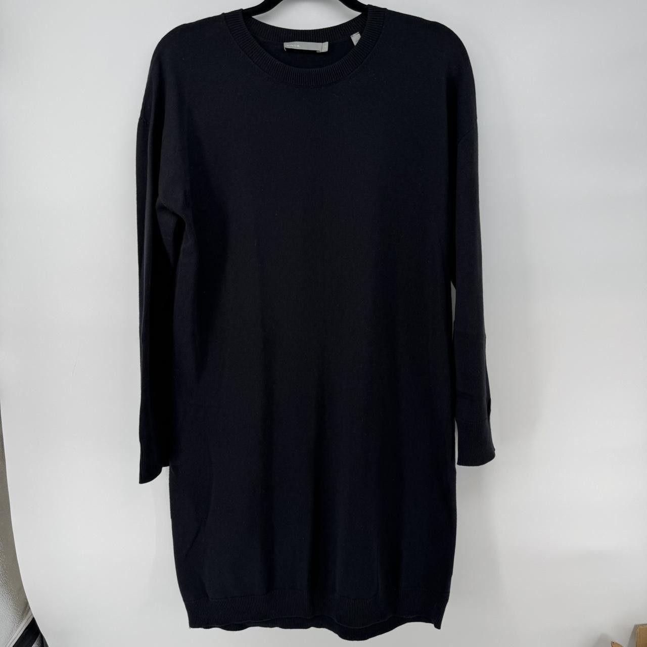 Vince Vince Women’s Black Cotton Sweater Dress Size M Long Sleeve Size M / US 6-8 / IT 42-44 - 1 Thumbnail