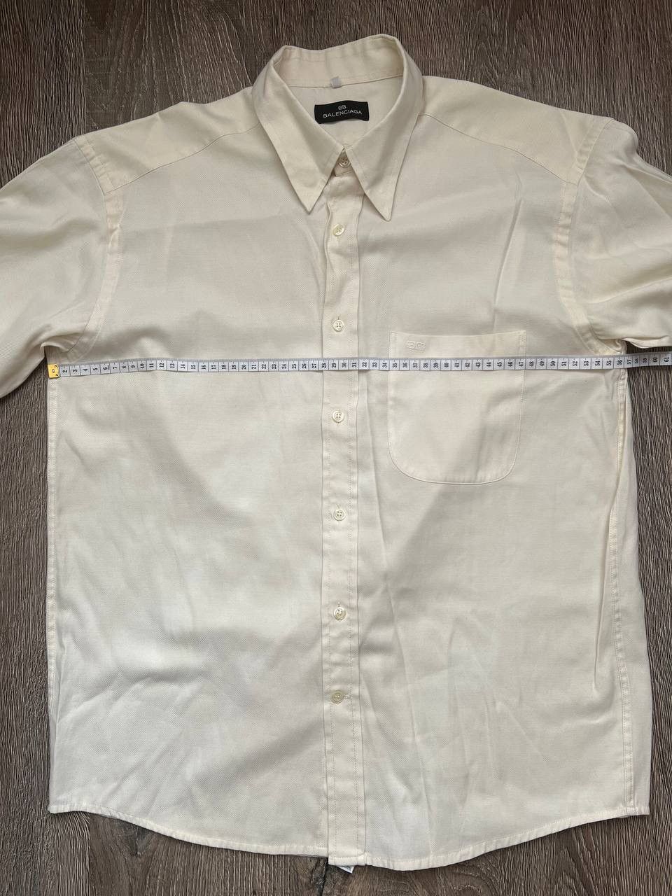 Balenciaga Vintage Balenciaga embroidered logo pocket button shirt Size US L / EU 52-54 / 3 - 9 Thumbnail