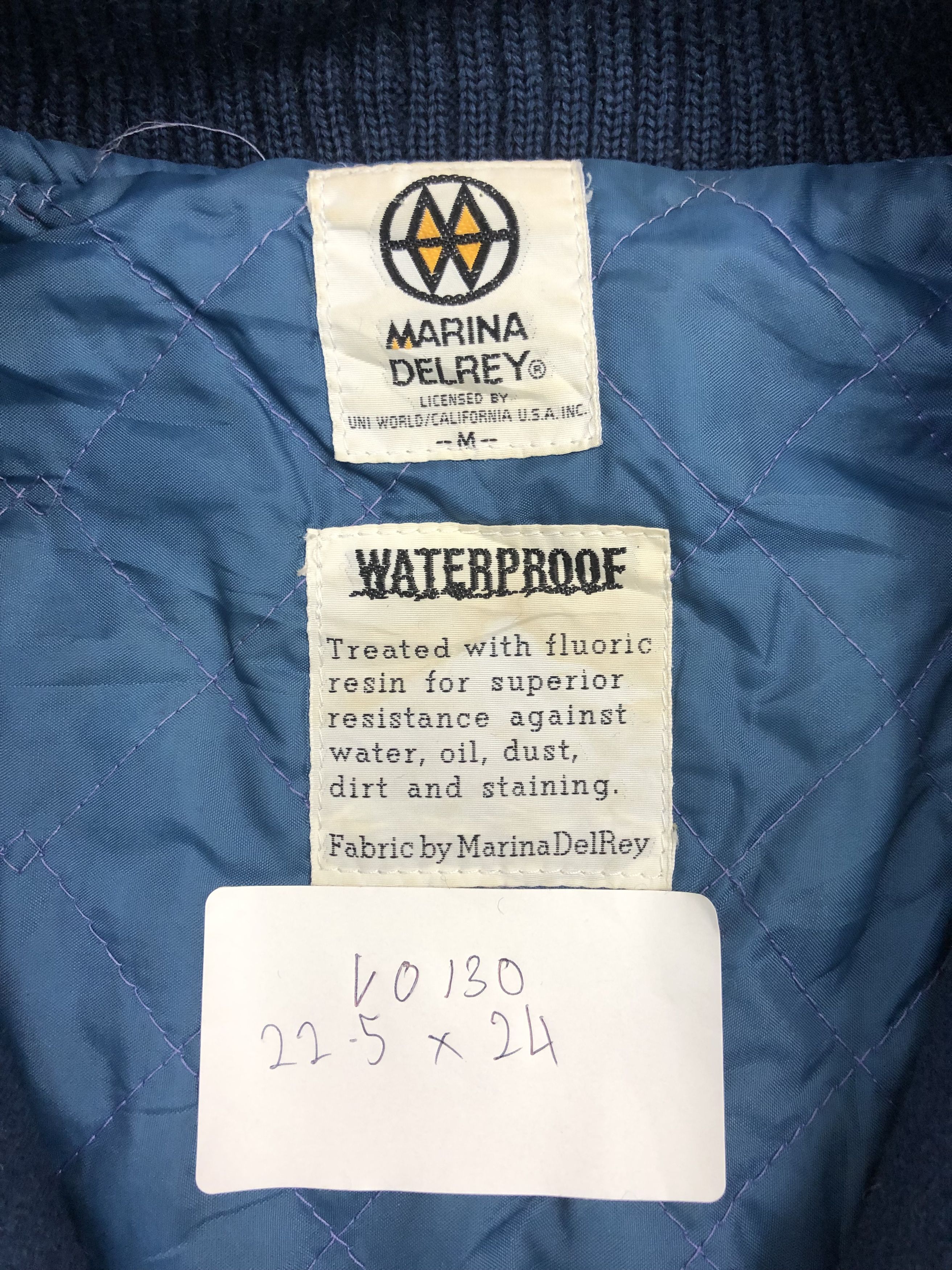 Japanese Brand Vintage Varsity Waterproof Marina Delrey Patchwork V0130 Size US M / EU 48-50 / 2 - 8 Thumbnail