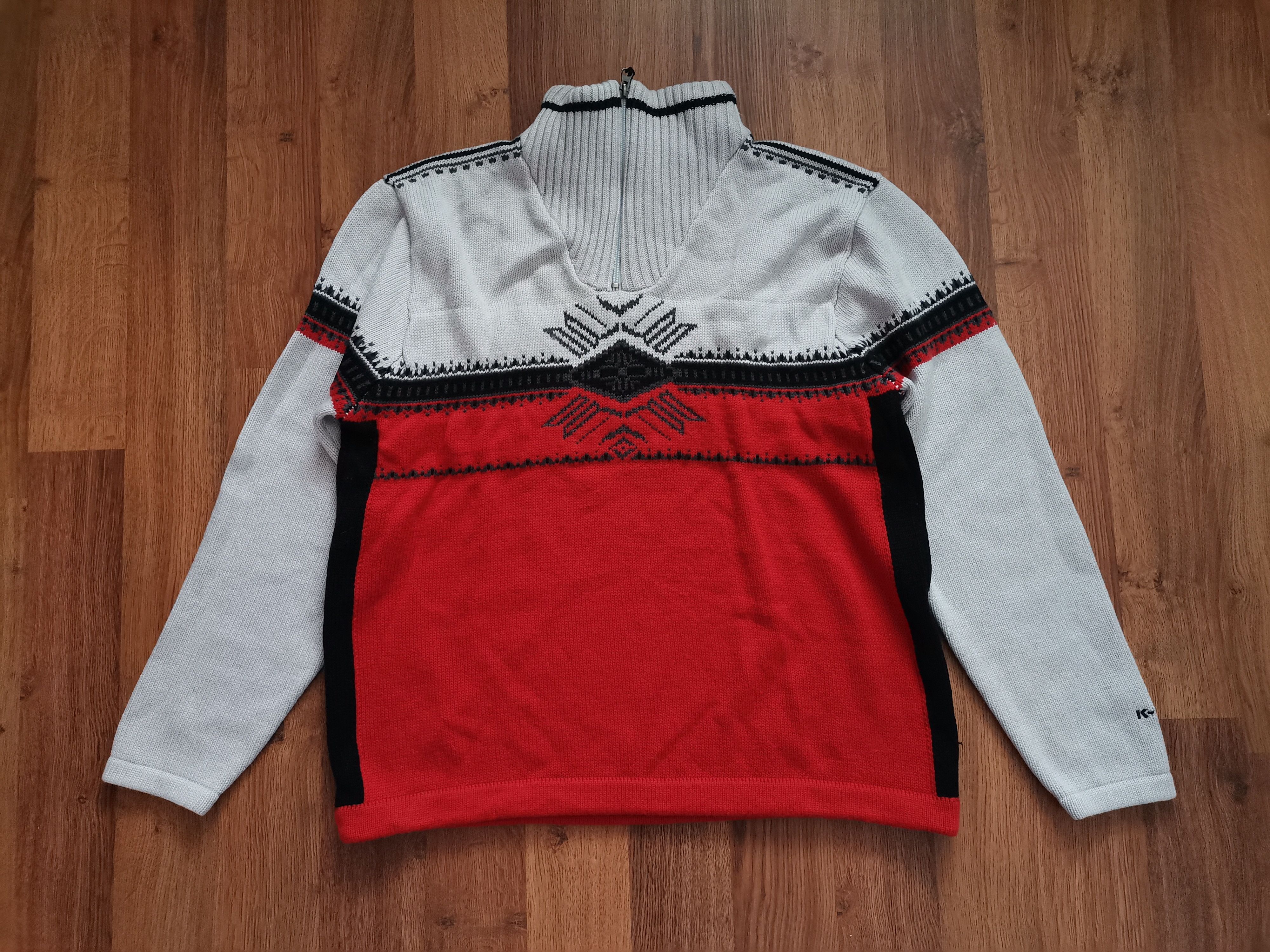 Vintage Vintage K-Tec Quarter Zip Sweater Size US XL / EU 56 / 4 - 1 Thumbnail