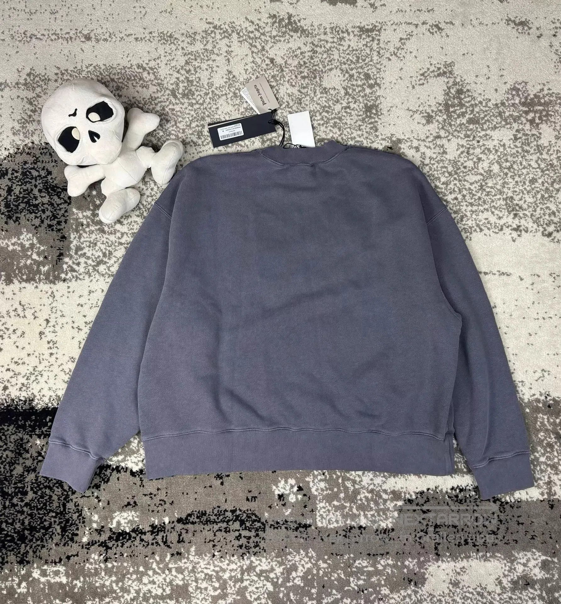 Palm Angels Blue Oversized Sweatshirt with Patch Design. Size US M / EU 48-50 / 2 - 2 Thumbnail