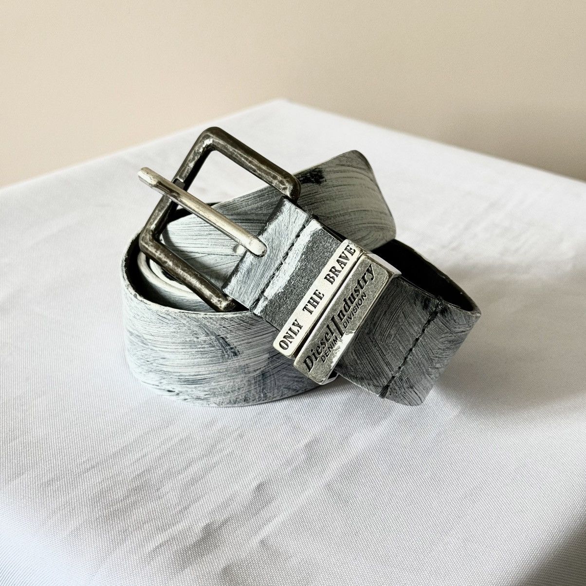 Diesel Painted Leather Style Maison Margiela Belt Y2K