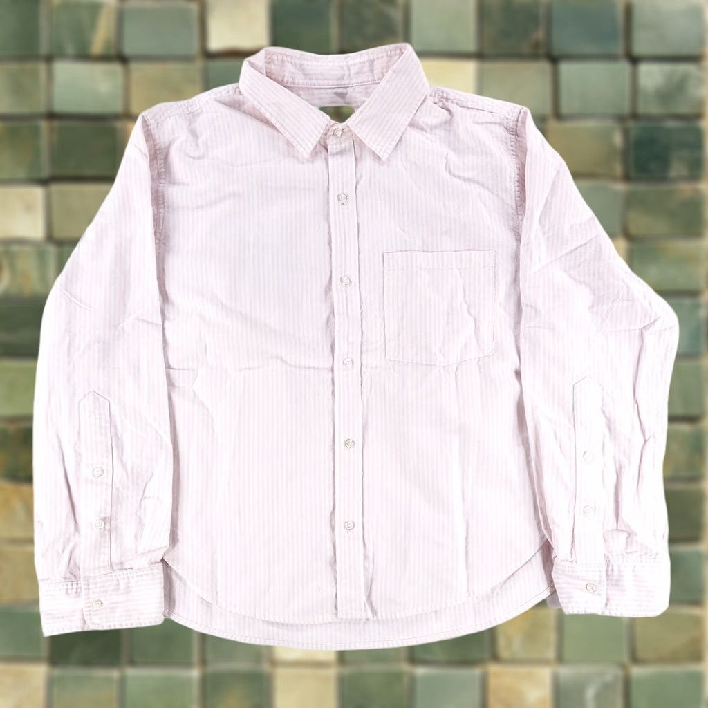 Citizens Of Humanity COH Kayla Shrunken Striped Shirt Womens L | Citizens of Humanity | Pink White Multicolor Button-Up Shirt Ladies L Size L / US 10 / IT 46 - 1 Thumbnail