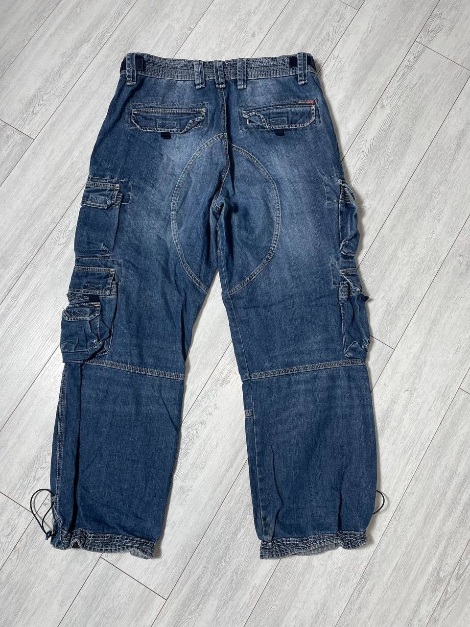 Other Denim Cargo Pants Multi pocket Thor Steinar drawstrings Size US 36 / EU 52 - 4 Thumbnail