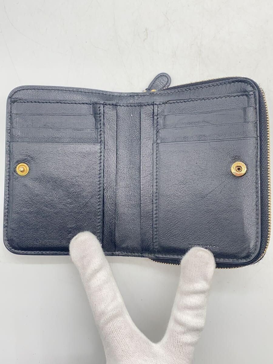 Balenciaga Balenciaga Leather Wallet Black Size ONE SIZE - 4 Thumbnail