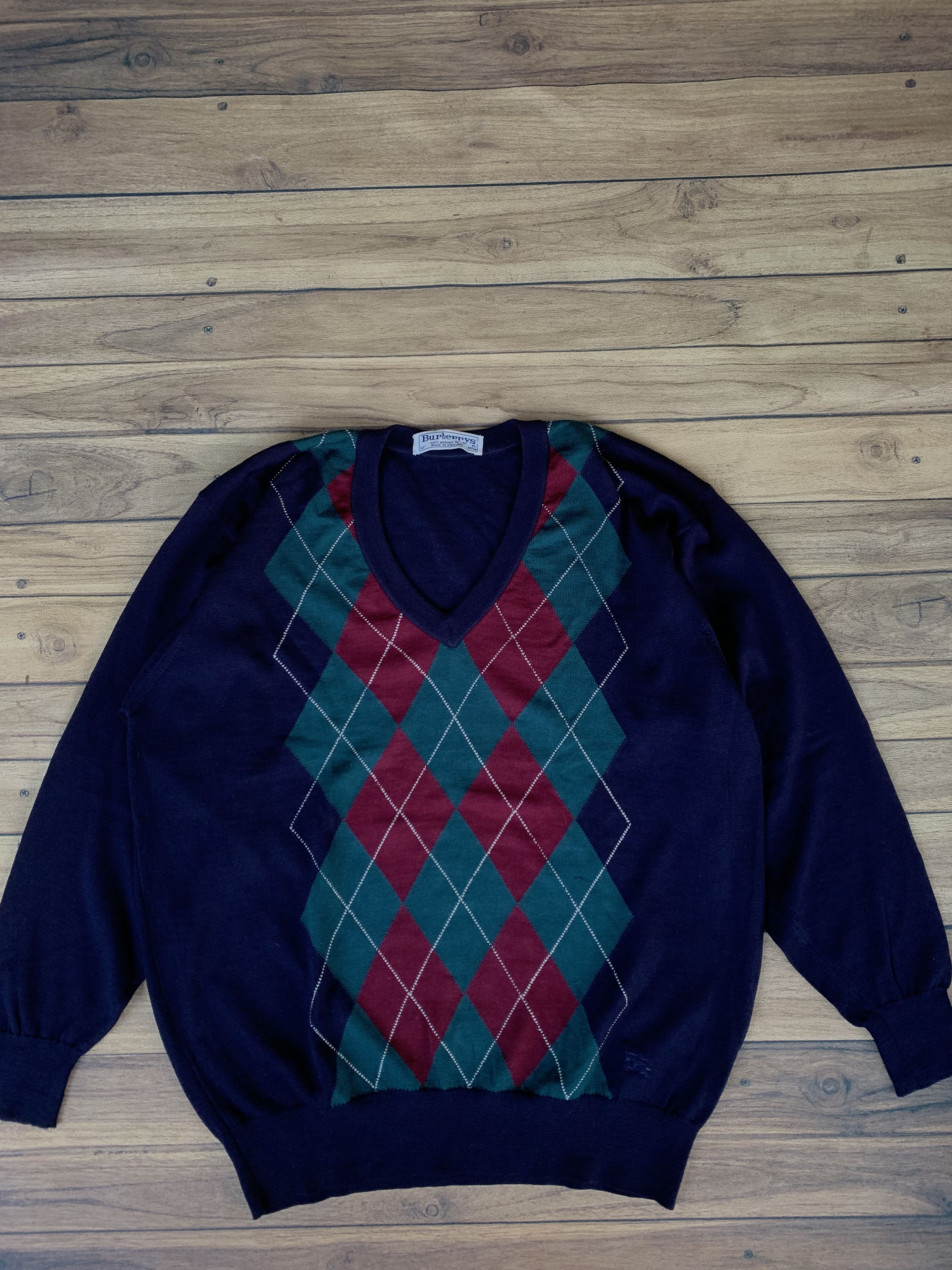Burberry Vintage burberrys knitwear Size US L / EU 52-54 / 3 - 1 Thumbnail