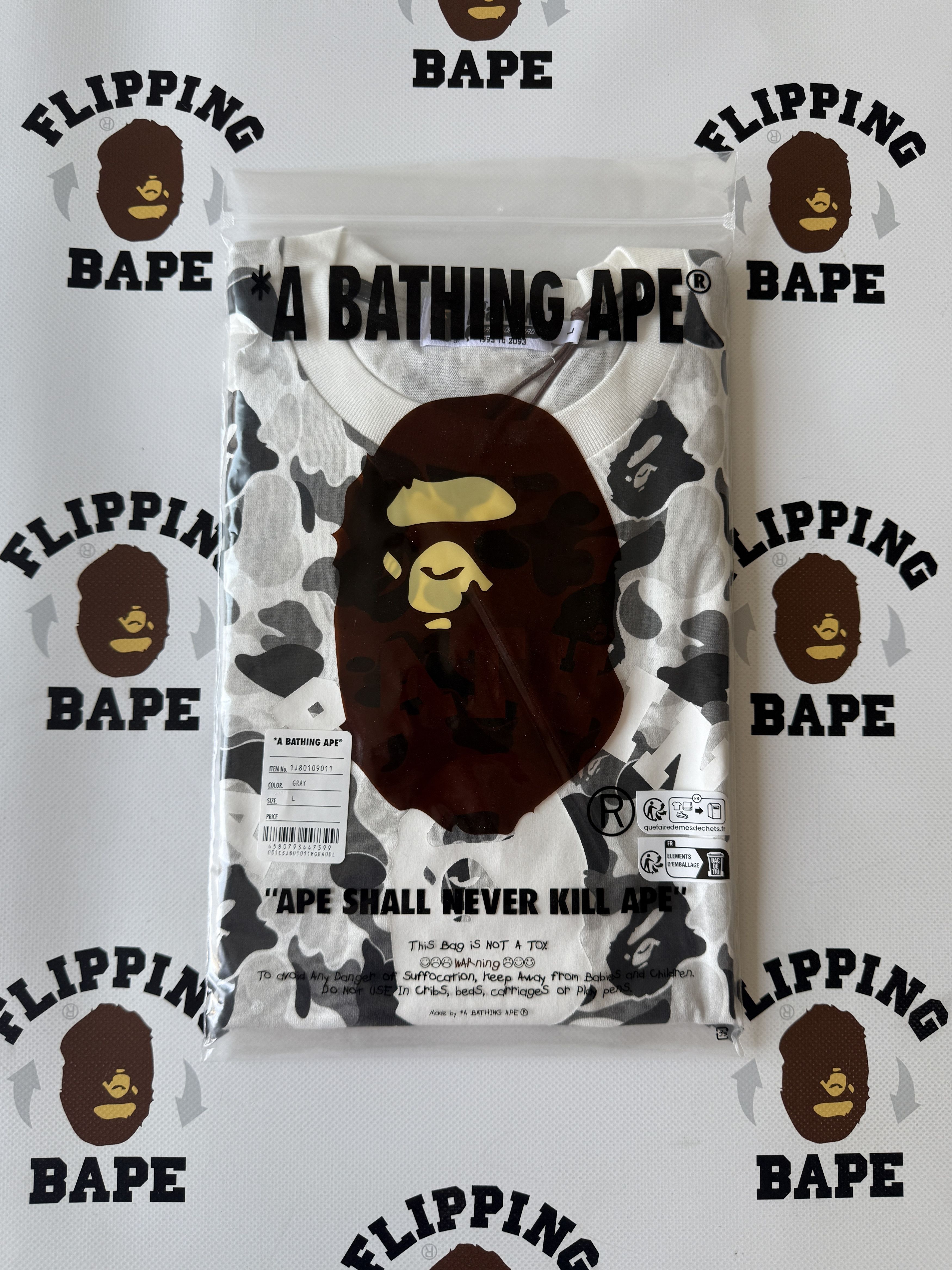 Bape ABC CAMO COLLEGE TEE Size US L / EU 52-54 / 3 - 10 Thumbnail