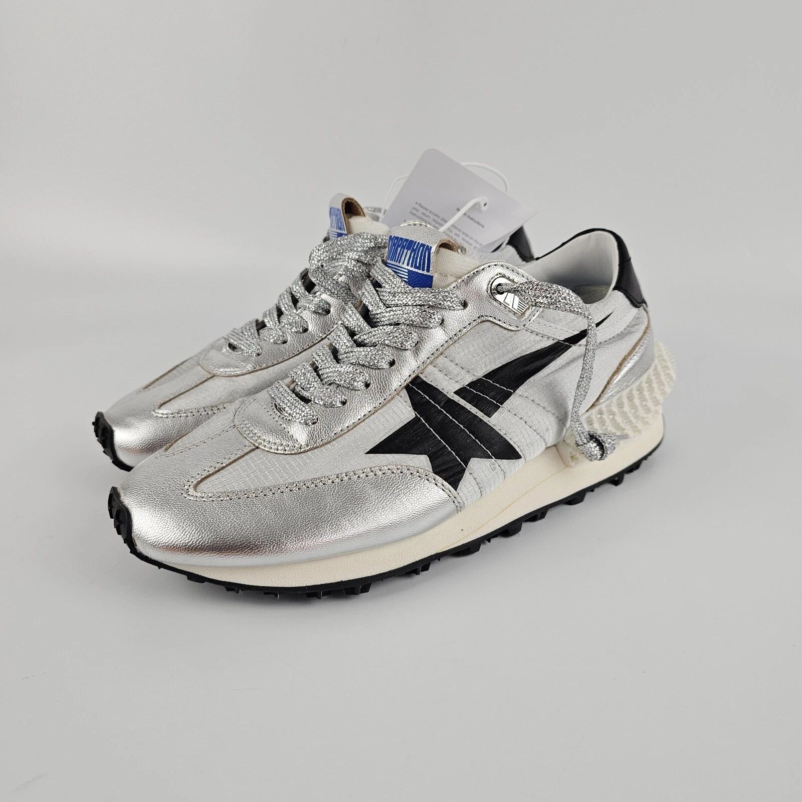 GG Women's Marathon Silver/Black Ripstop Sneakers