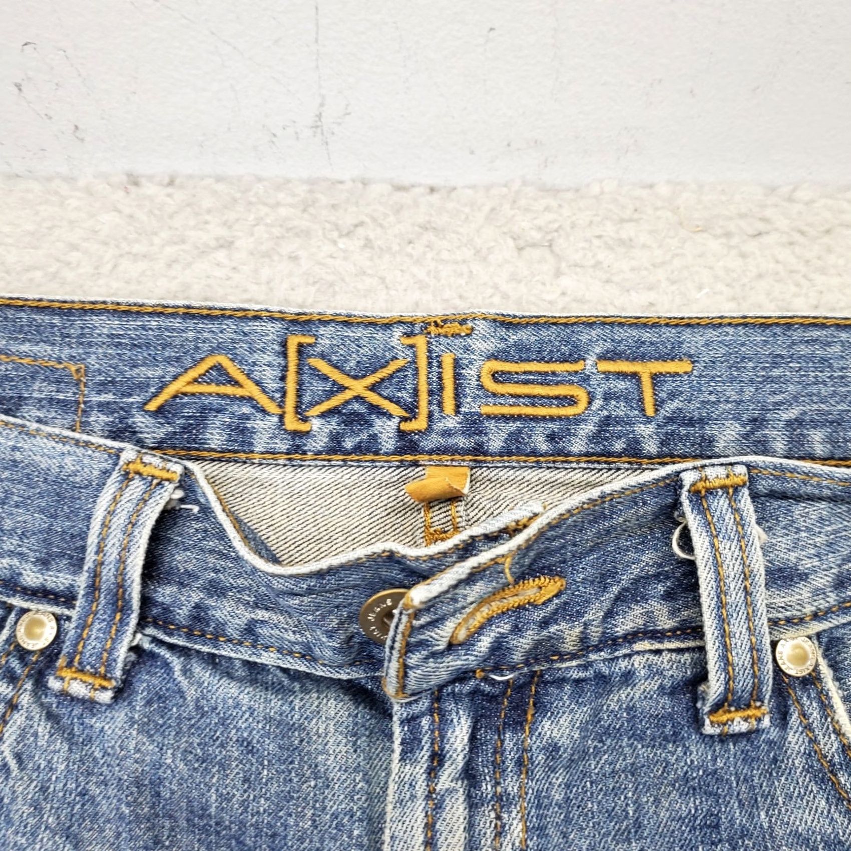 Denime Axist Jeans Mens 34x34 Blue Denim Regular Fit 5-Pocket Straight Leg Size US 34 / EU 50 - 7 Thumbnail