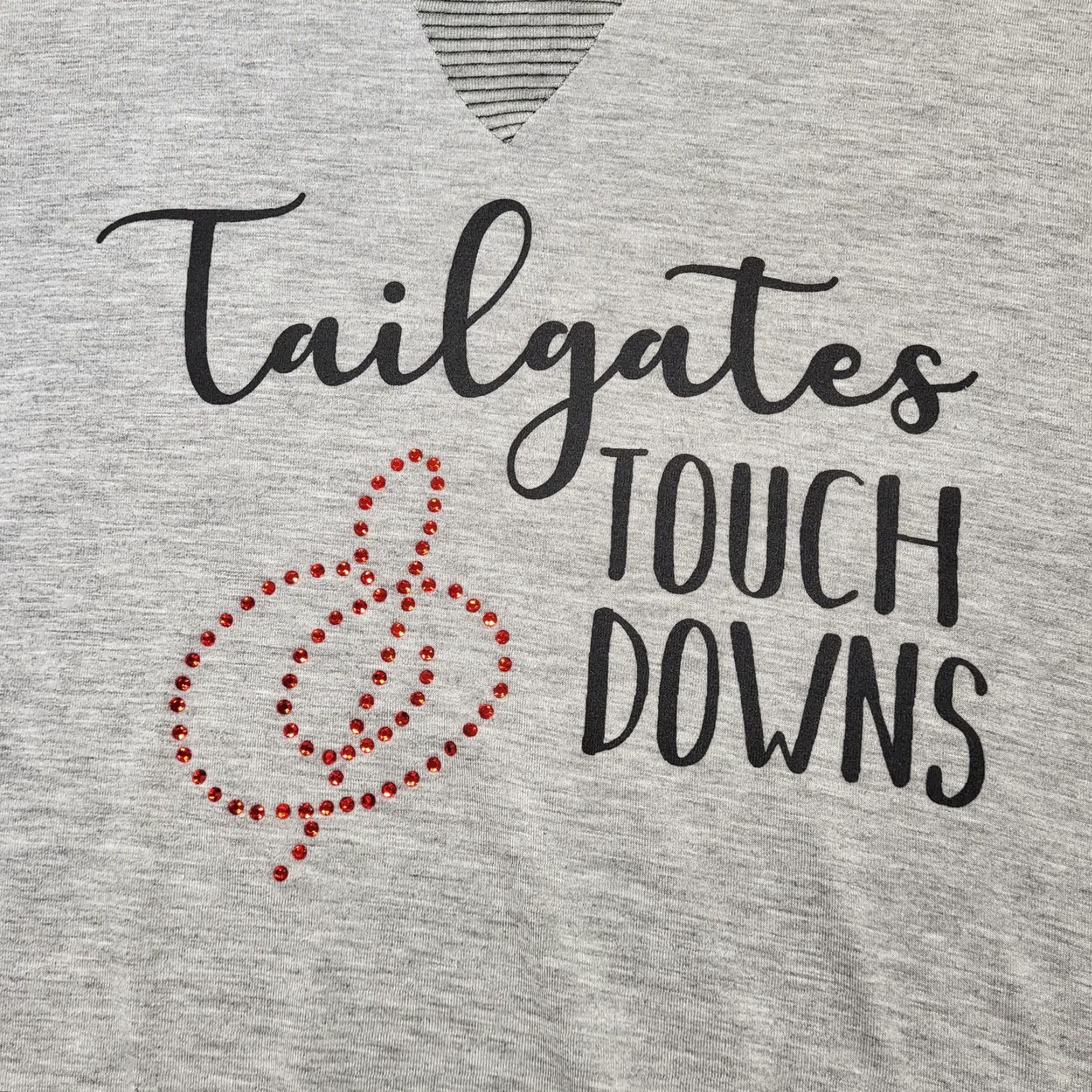 Vintage Leo & Nicole Shirt Woman's Large Gray Tail Gates and Touch Downs Football Shirt Women Football Size L / US 10 / IT 46 - 7 Thumbnail